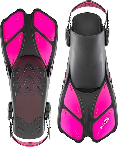 Miniatura 10 de Cressi Aletas de natación ajustables cortas para adultos con hebillas ultrarresistentes, muy ligeras - Ideal para viajar  Bonete Diseñado en Italia