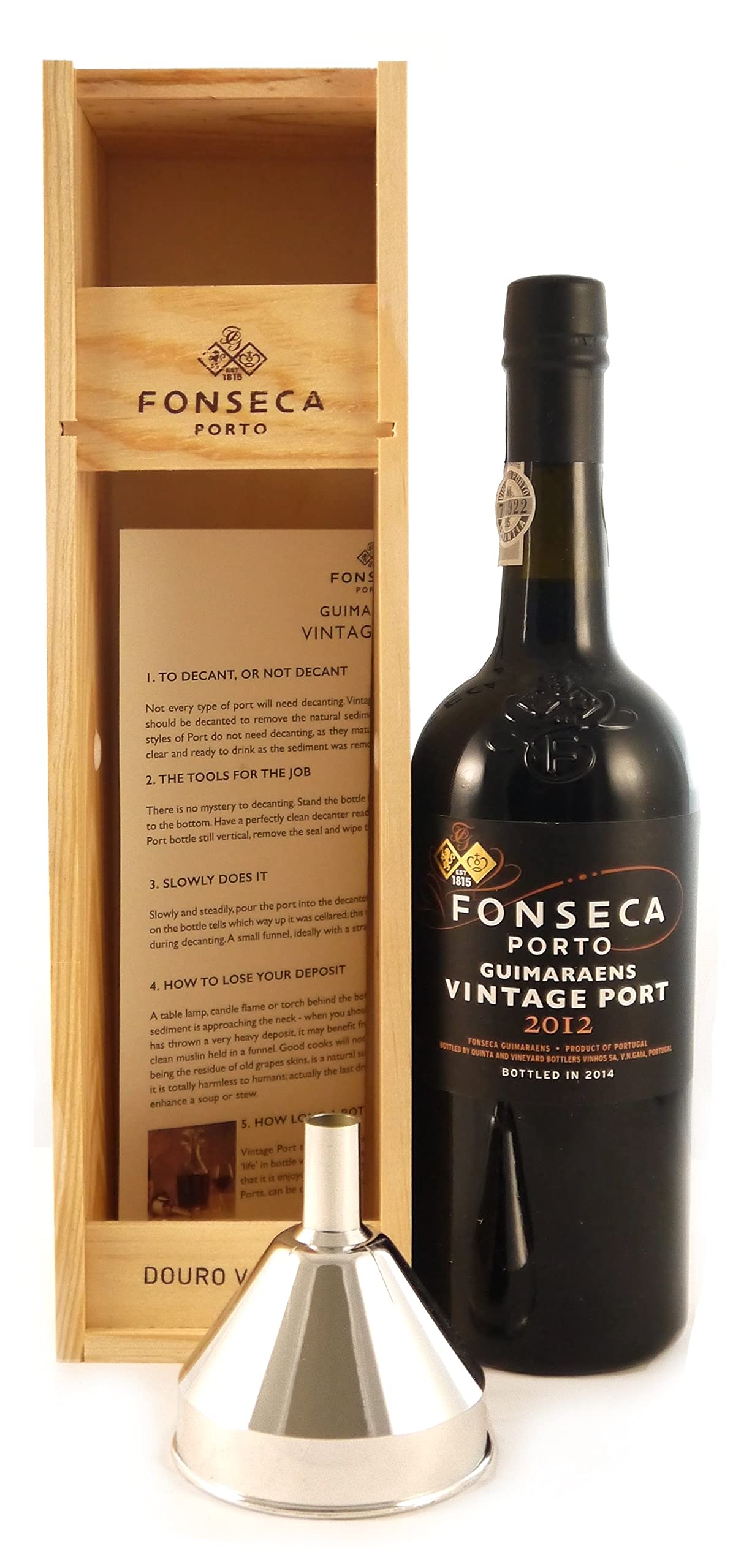 GenericFonseca Guimaraens Vintage Port 2012 with Port Funnel in a wooden box, 1 x 750ml