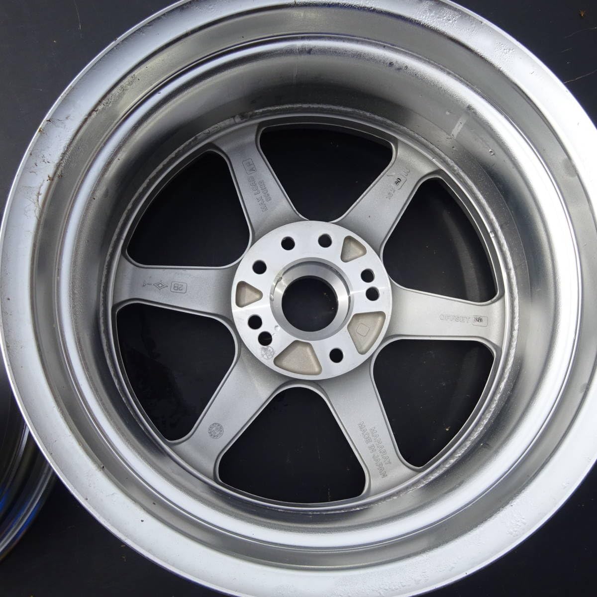 ホイール MANARAY SPORT Amazon.co.jp: 305番 2枚 92 当時物 MANARAY SPORT マナレイ MS-6M 16