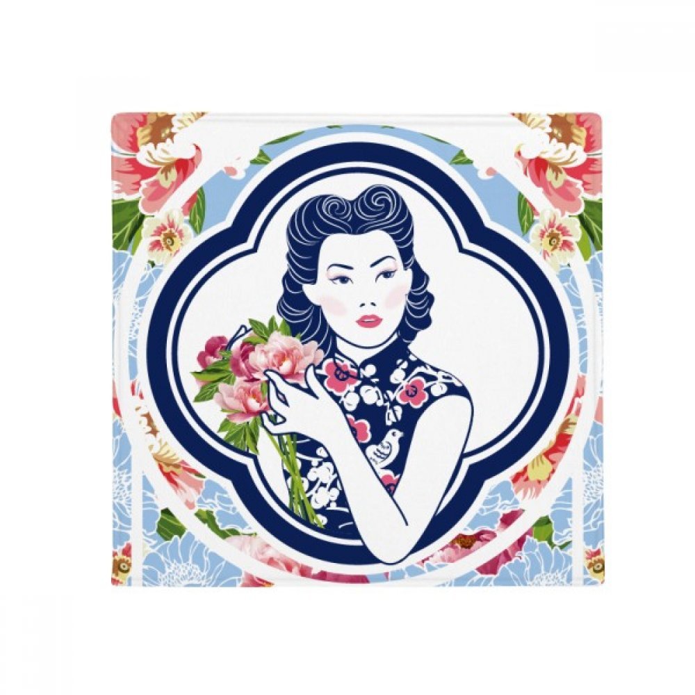 Tapis de sol antidérapant la culture chinoise fleur beauté pour stopper les glissades d'animaux