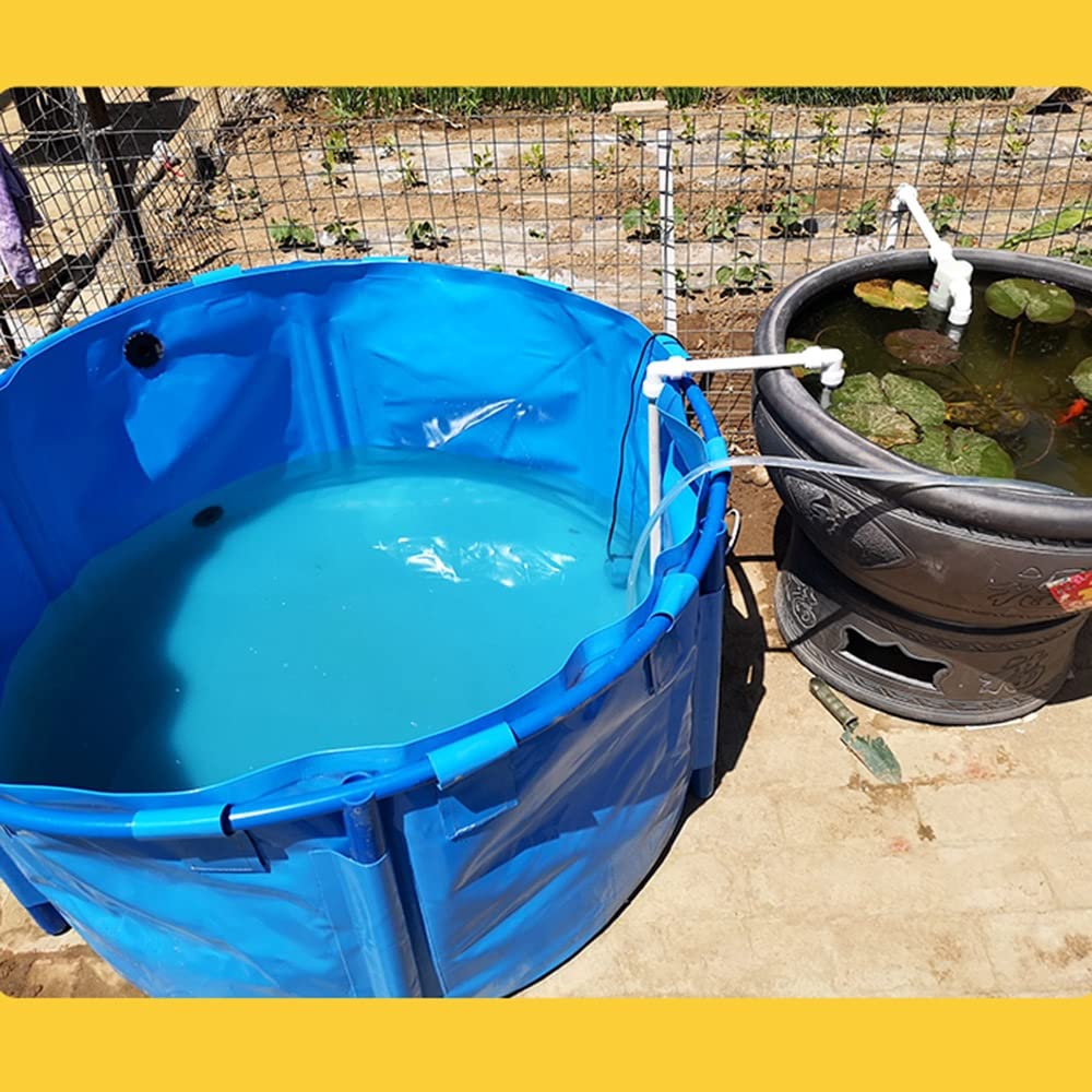 Générique Bassin à Poissons Portable en Toile épaisse – Pataugeoire Pliable en PVC avec Support pour Chien, Grand réservoir d'eau pour l'irrigation du Jardin et la Protection Contre Les incendies