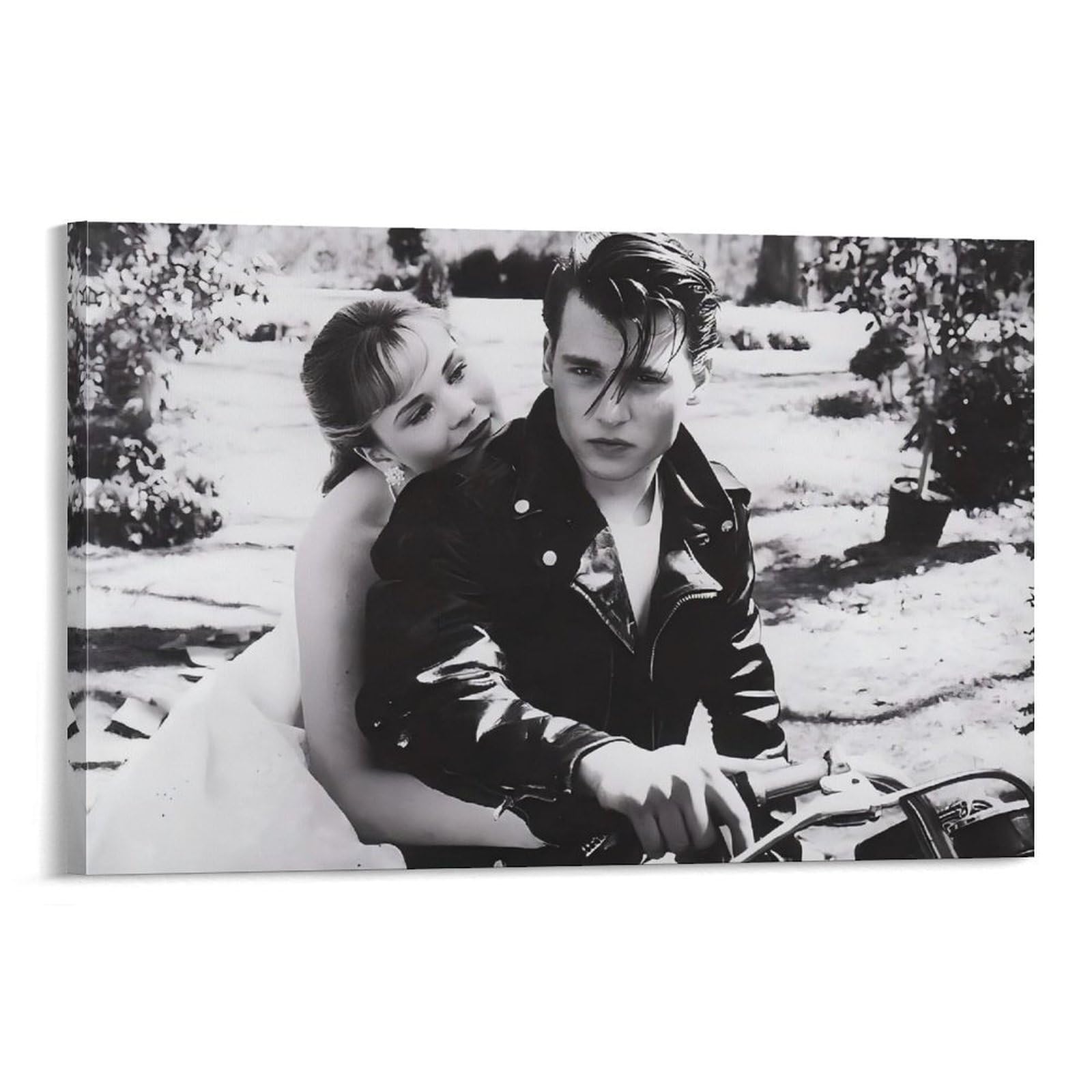 Stampa artistica da parete su tela del film commedia di Cry-Baby Johnny Depp, per casa, bar, ristorante, garage, caffetteria, idea regalo, 60 x 90 cm