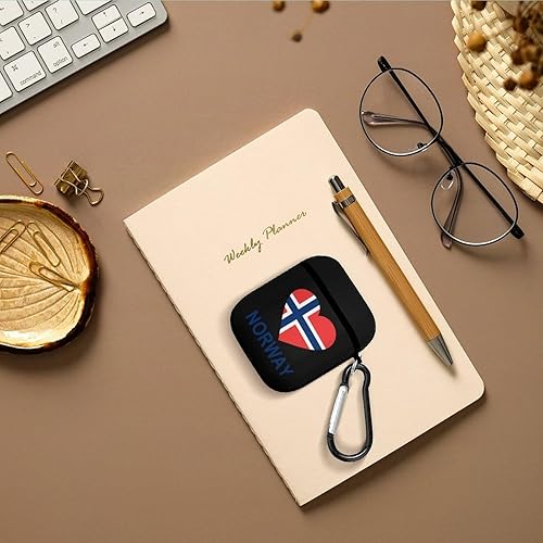 Miniatura 7 de Love Norway Compatible with AirPods Case Cover Hard Charging Headphone Shell Protector Cover with Keychain