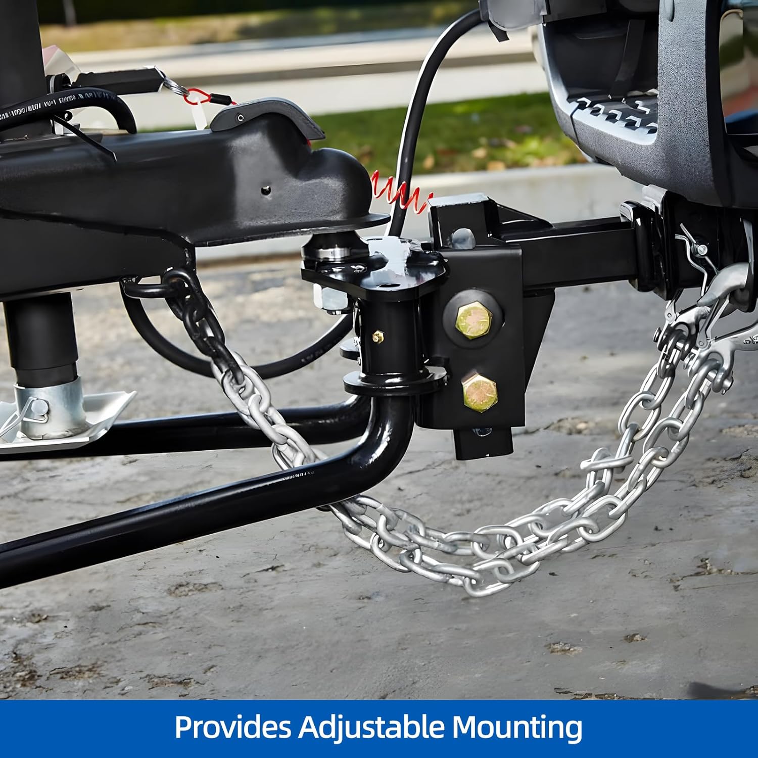 Dollate Weight Distribution Hitch with Sway Control Bar, 14000lbs Towing Weight Distributing Hitches Kit, Anti Sway Control Hitch for Travel Trailer Camper, 2-Inch Shank, 2-5/16-Inch Ball