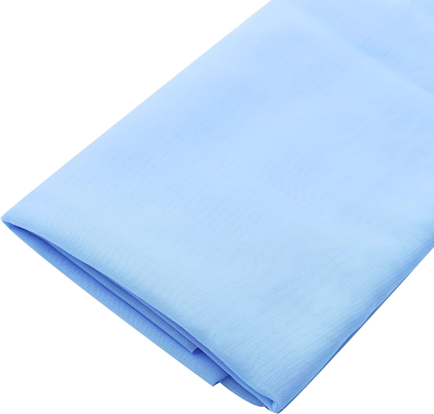 David accessories Chiffon Fabric Chiffon Fabric by The Yard 59" Wide Soft Sheer Fabric for Wedding Arch Draping Fabric,Bridal Wedding Dress Sewing Party Backdrop (Light Blue, 5 Yard)