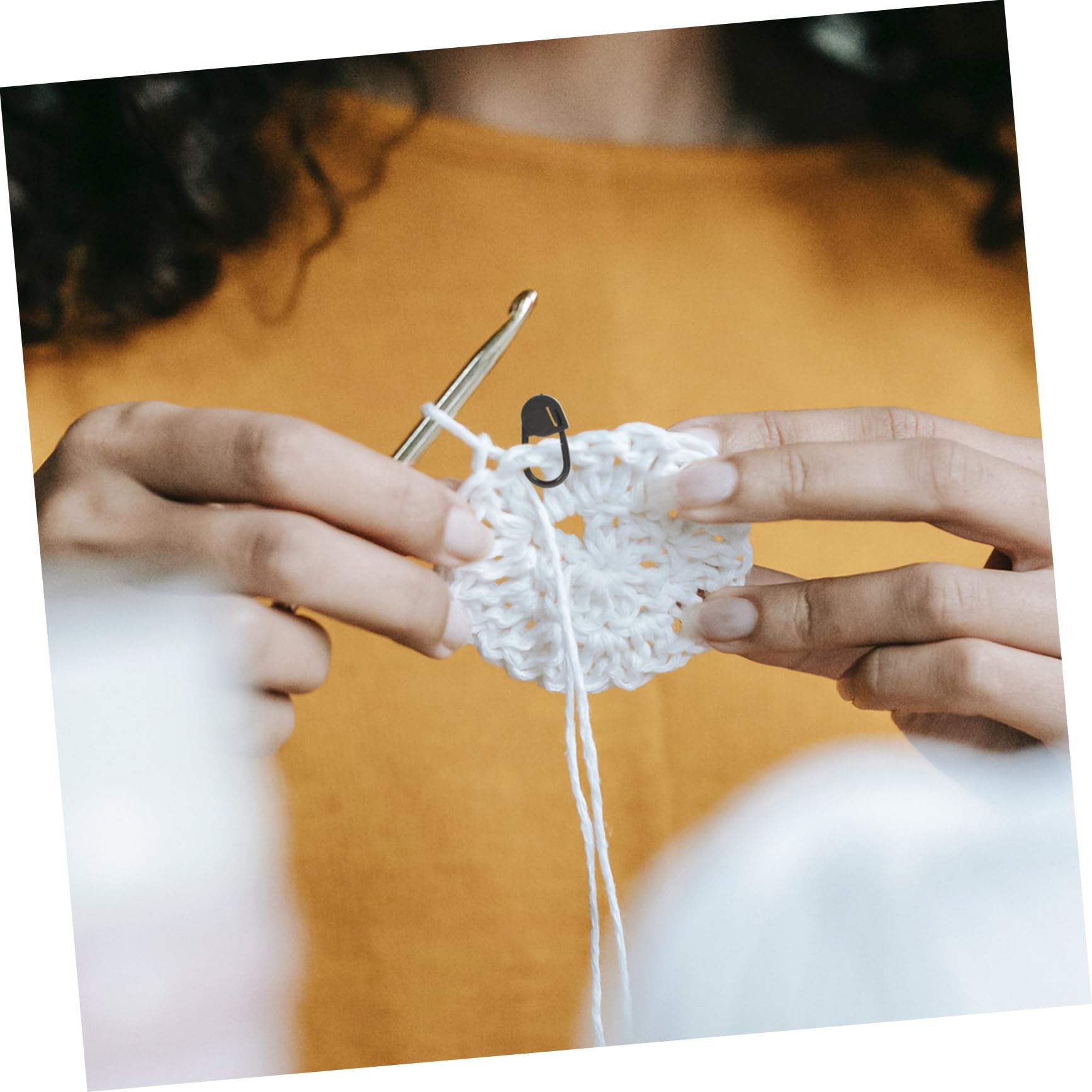 Marcadores De Tejer De Plástico Clip De Bloqueo Herramientas De Accesorios Portátiles Para Crochet y Manualidades
