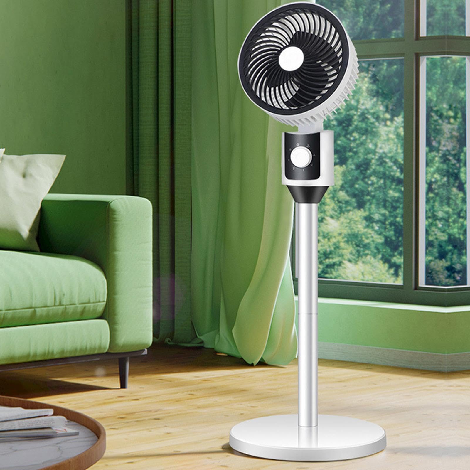 Ventilatore a piedistallo per camera da Velocità Regolabile | Ventilatore Circolante per Casa Per proprietari di casa, affittuari, ufficio domestico, camera da , studio, officina,