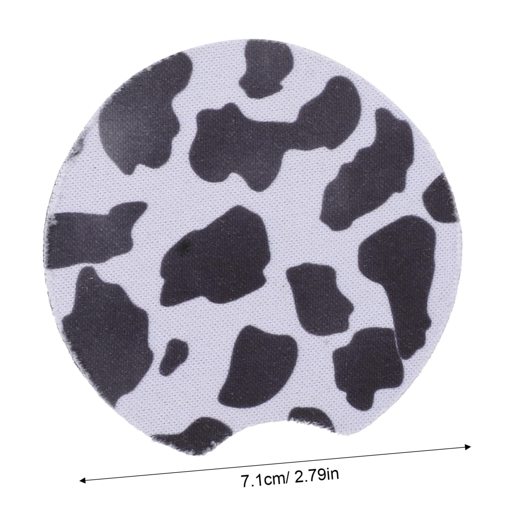 PRETYZOOM 2pcs Non- Cow Pattern Car Stylish Automotive Cup Holder Accessories for Cars Easy to Clean for Daily Use