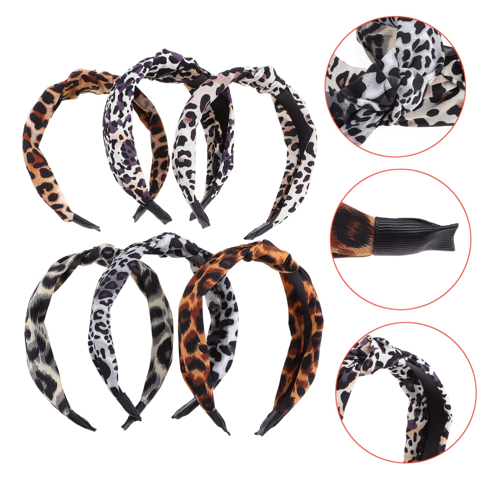 Mikinona 12pezzi Fasce Per Leopardate Incrociato Accessori Per Per e Ragazze Per Cerimonie e