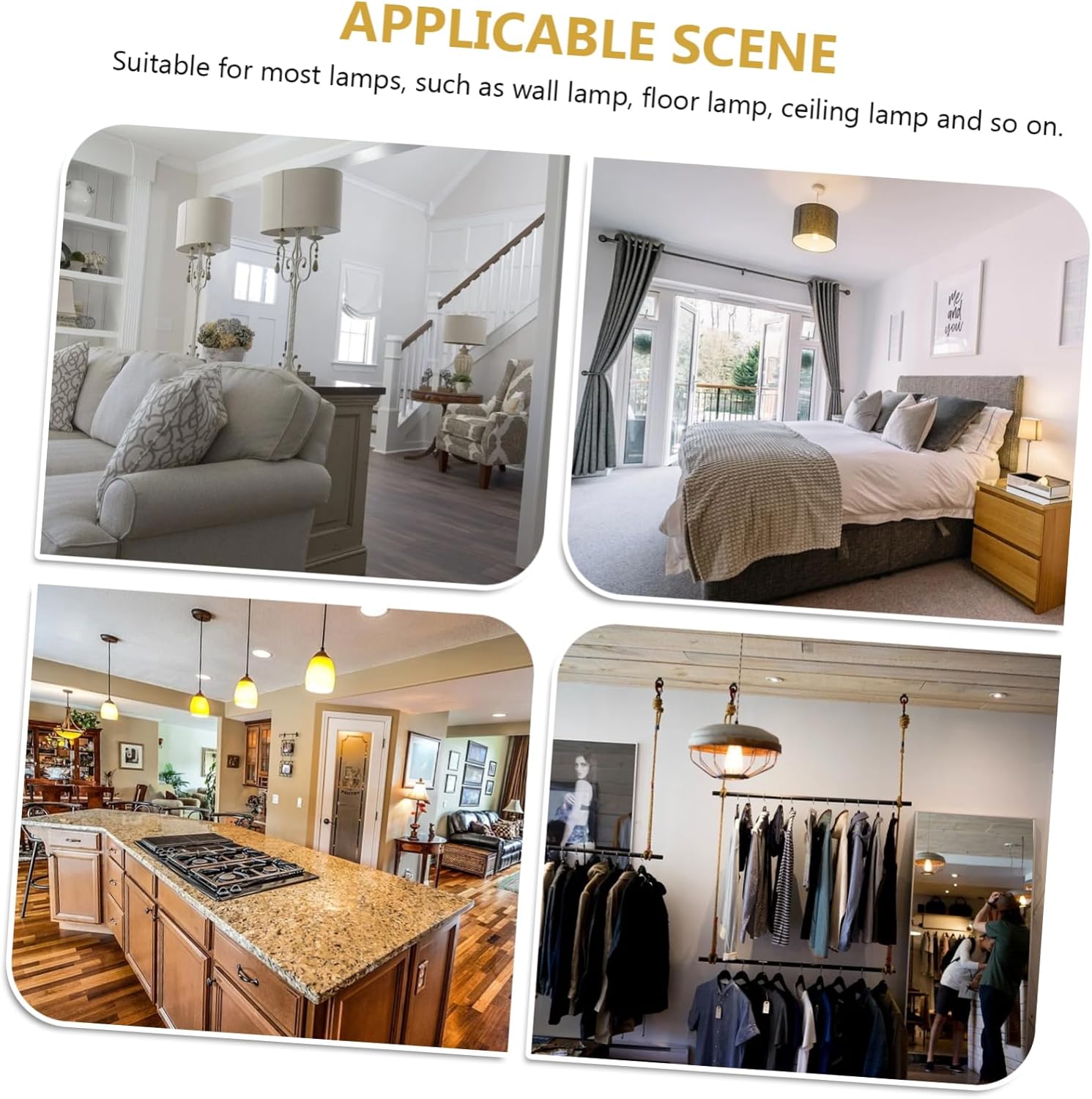 NUOBESTY 2Pcs Transparent Glass Ceiling Light Cover Stone Pattern Straight Tube Lampshade for Home Decor Easy Installation Eye Friendly Design Replacement for Vintage Lighting