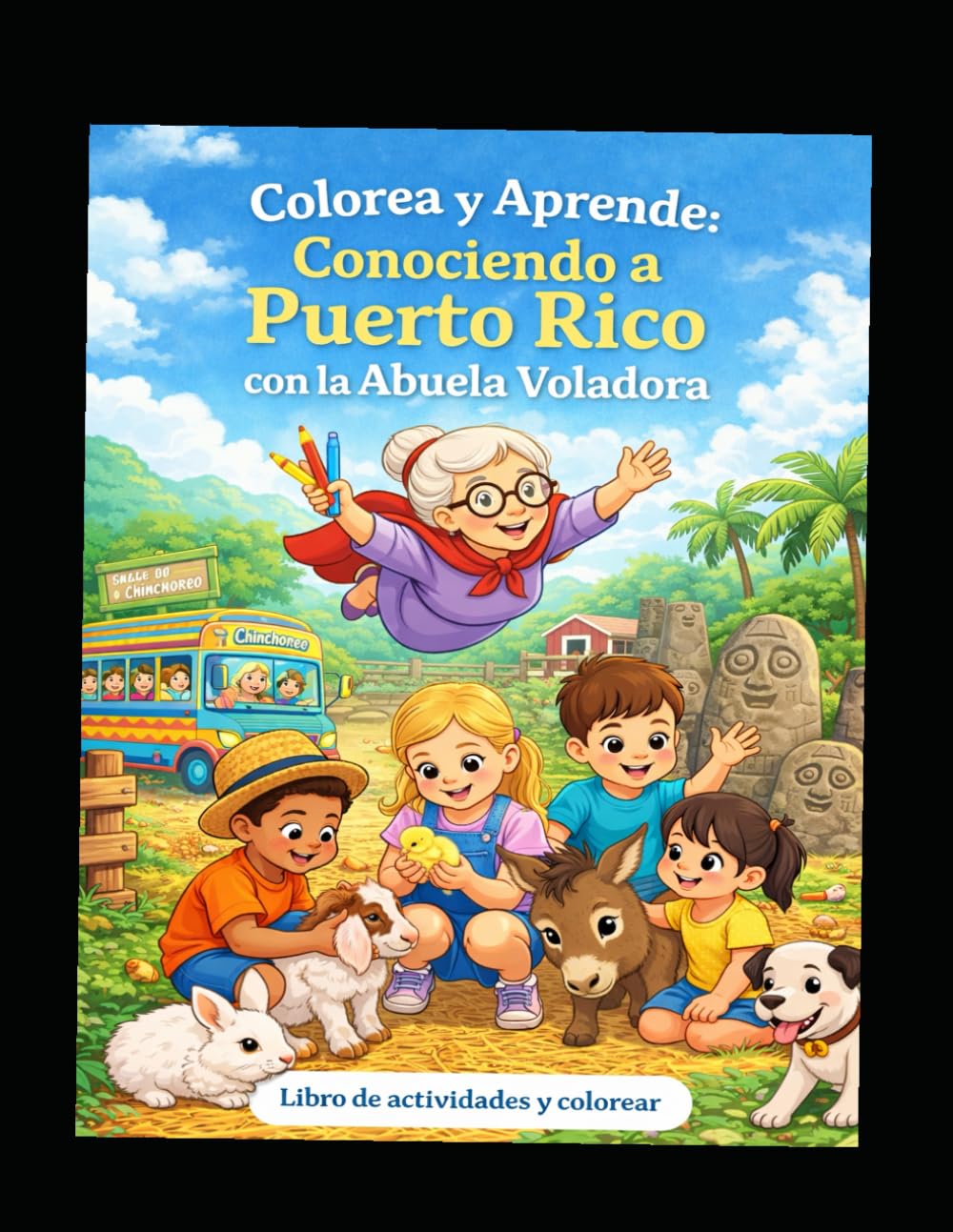 Colorea y Aprende: Conociendo a Puerto Rico con la Abuela Voladora