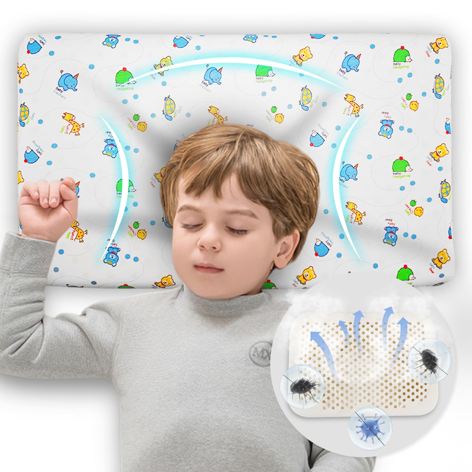 幼児枕タイラテックス枕赤ちゃん1?3?6?10歳以上の幼稚園児に四季通用 Amazon｜ラテックス 枕 天然 高反発 まくら 【 タイ産ラテックス枕芯