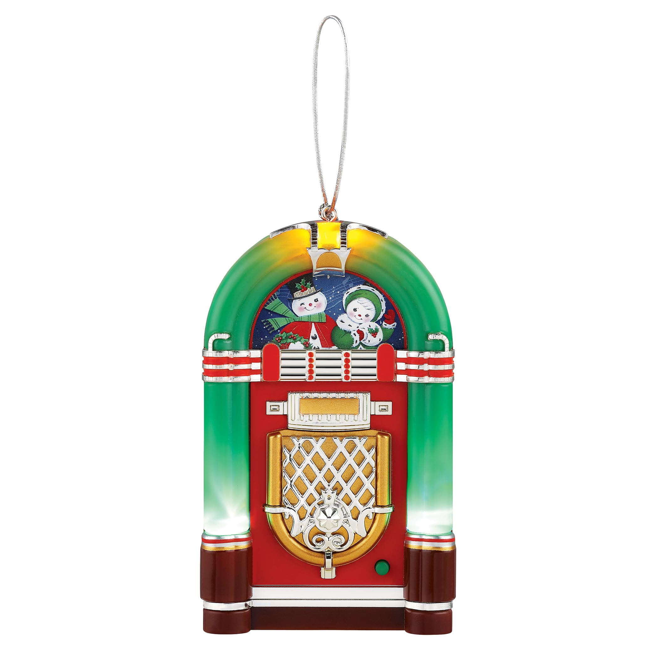 Mr. Christmas Mini Juke Box Ornament - Green