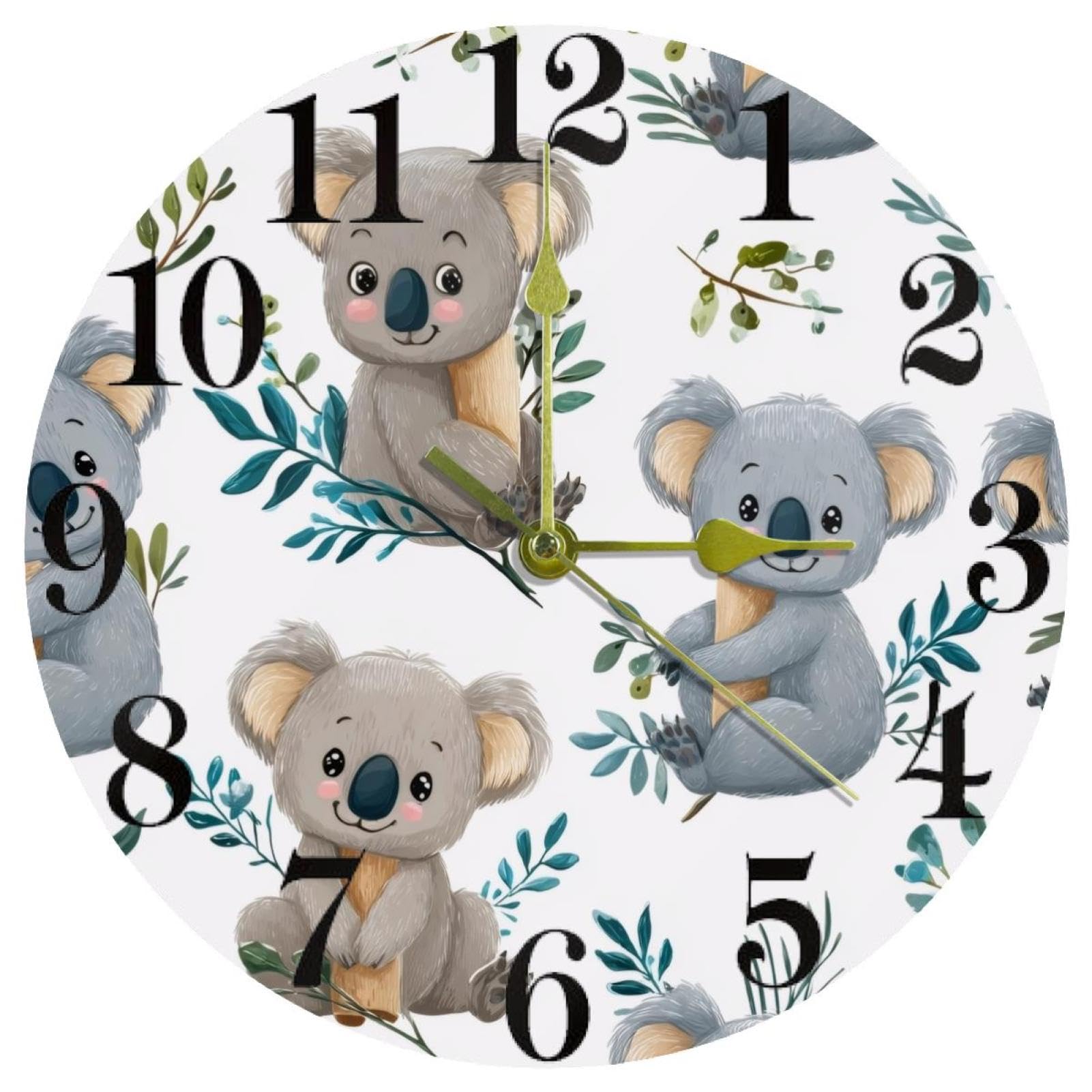 Horloge murale ronde anti-bruit pour retrouver la concentration au bureau
