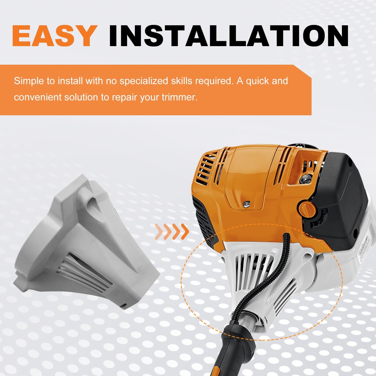 Boîtier D'embrayage Pour Débroussailleuse Stihl FS89, FS91, FS111, FS131, HT102, KM131R - Remplace 4180-080-1811 - 5