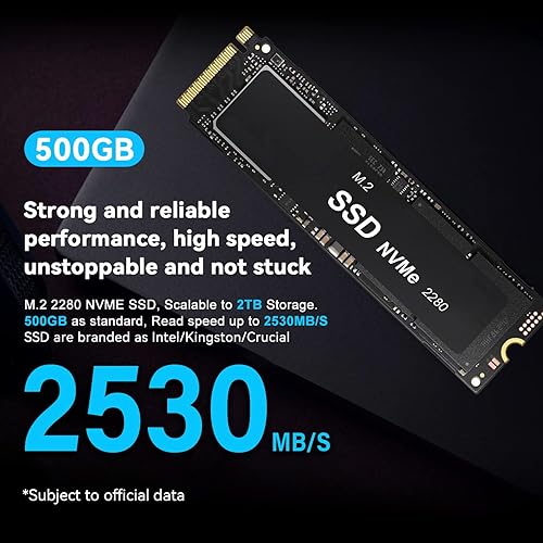 Miniatura 5 de TRIGKEY Mini PC W11 Pro PC de escritorio Intel I5-11320H (hasta 3.6GHz) 16GB DDR4 500G NVME SSD Speed 10 Micro computadora, compatible con Mini