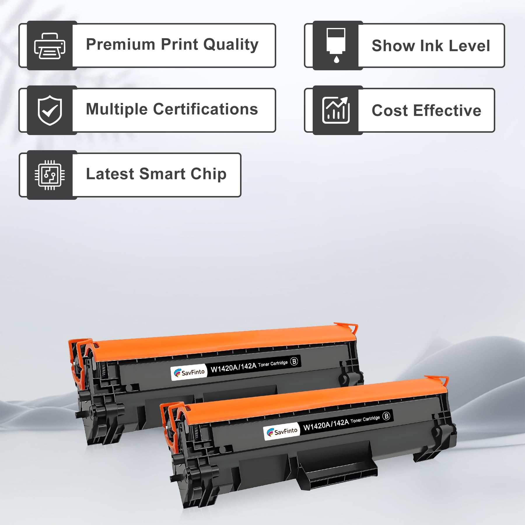 142A W1420A z chipem zamiennik tonera do HP W1420A 142A kartridże z tonerem kompatybilne z LaserJet M110 M110w MFP M139 M139w M140 M140w, niekompatybilne z drukarkami HP (z modelem E) (2