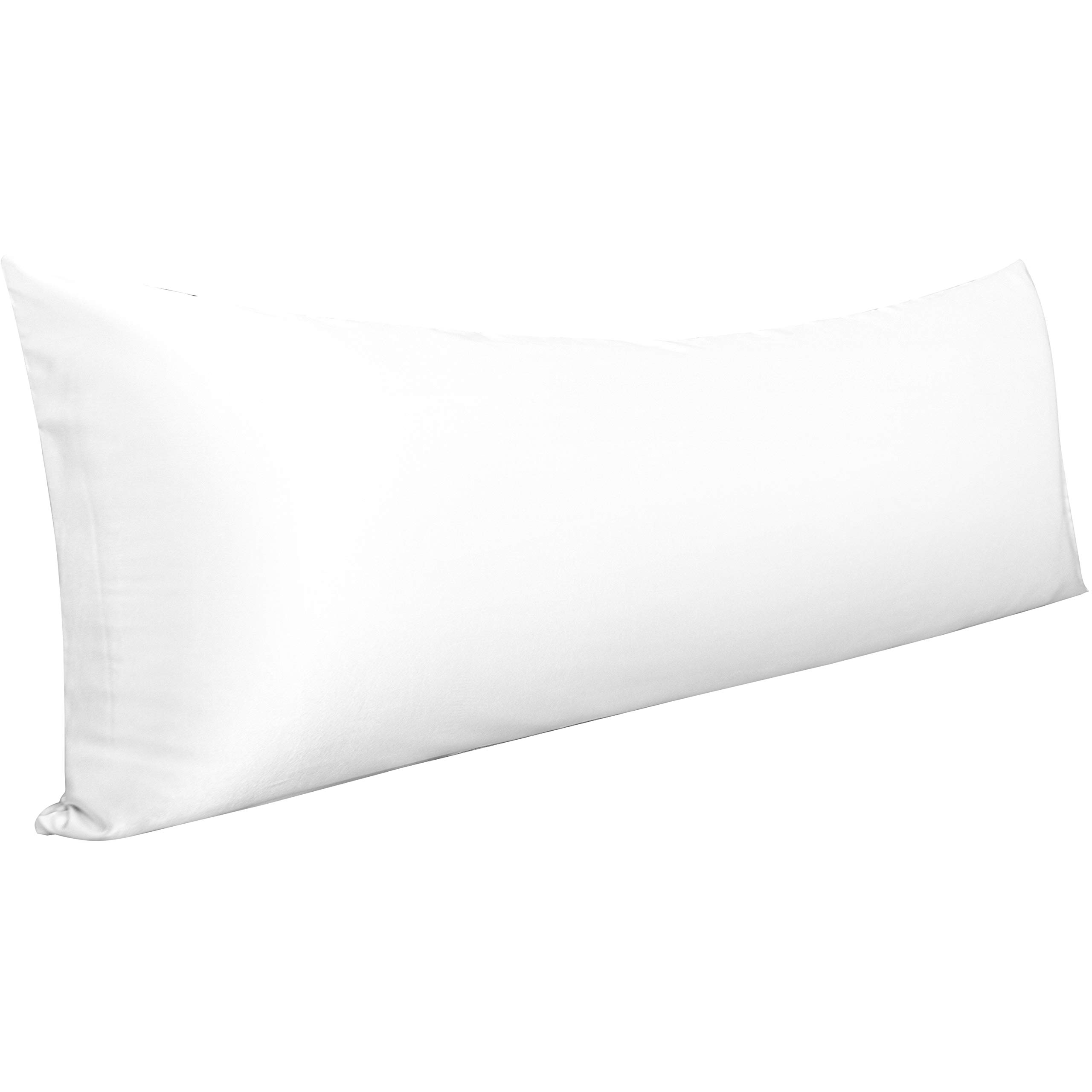 NTBAY Body Satin Pillowcase, Set of 1, White — image 1
