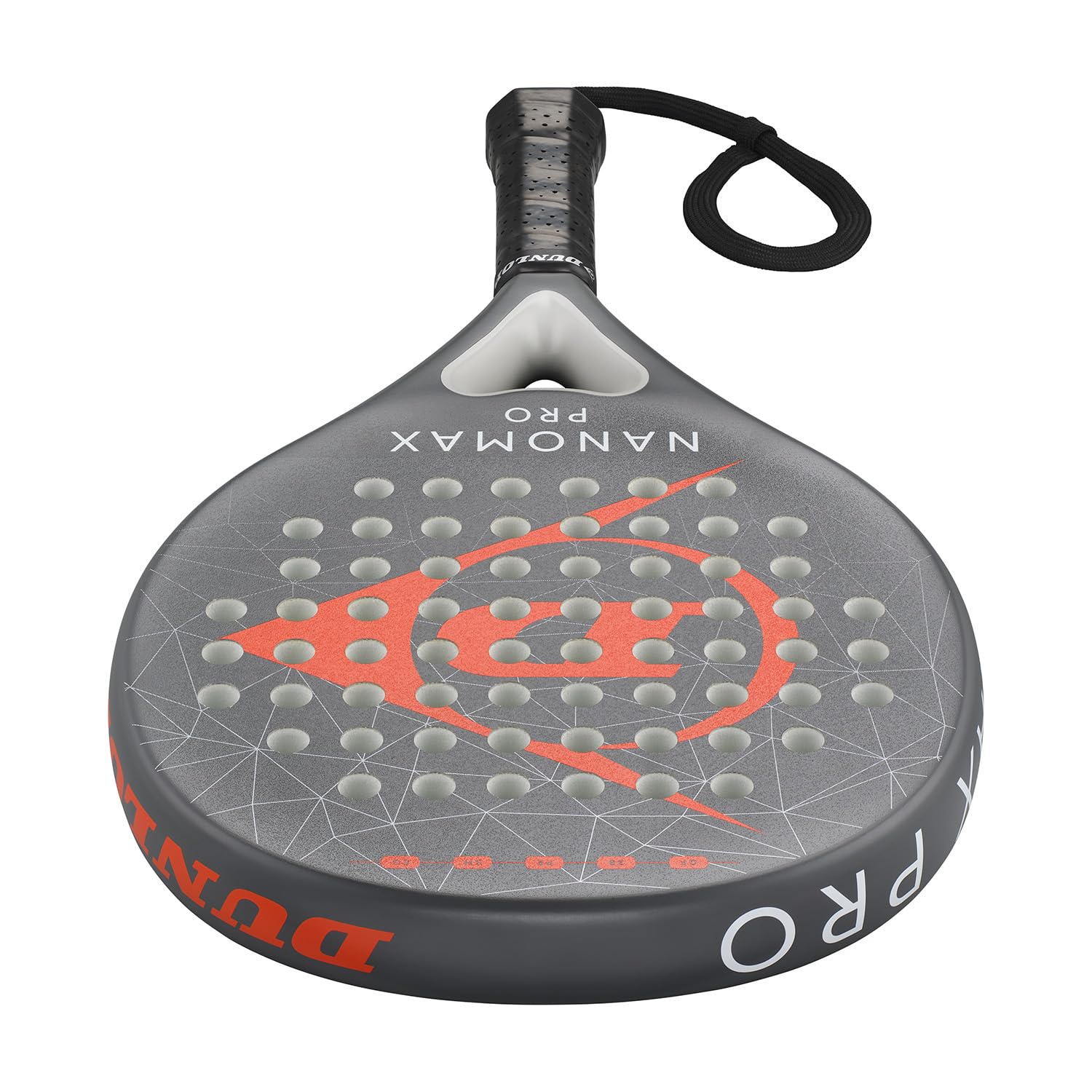 Dunlop Unisex Nanomax Pro Rakieta do padla Grey/Orange/White One Size