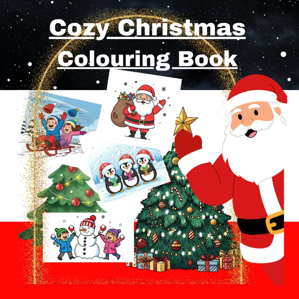 Cozy Book: Christmas Colouring Cozy Book
