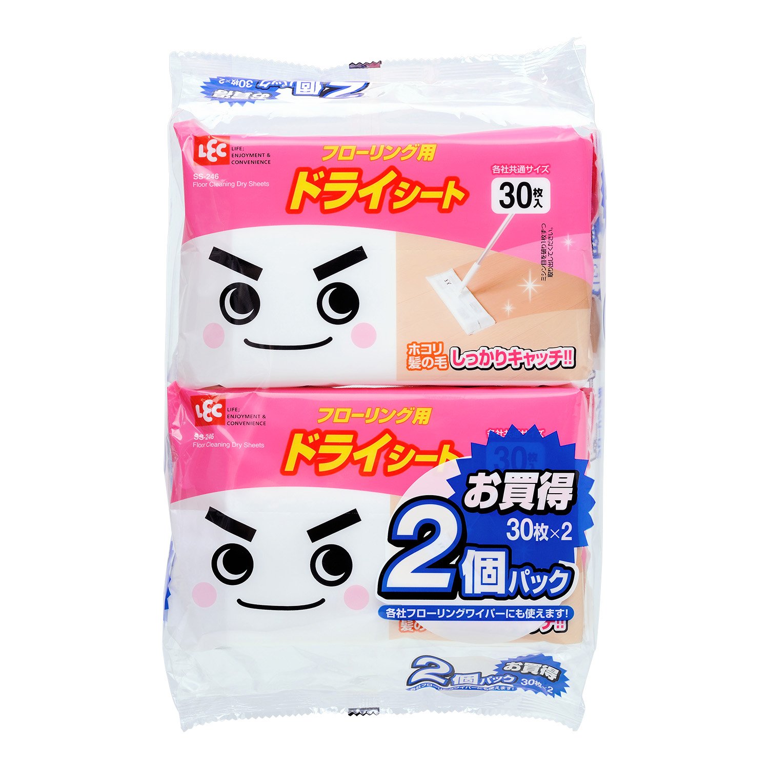 ドライシート2枚 Amazon.co.jp: レック ドライシート フローリング用 30枚 × 2個パック