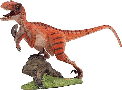 Miniatura 4 de Gemini&Genius Juguetes de velociraptor para niños, figura de acción realista de dinosaurio Raptor con mandíbula y manos móviles, regalo de juguete,