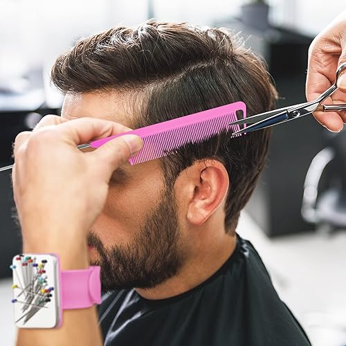 Vista 53 de WILLBOND Alfiler magnético para coser muñeca con 3 piezas de acero inoxidable, peine de cola de rata, peine de cola de rata, pinzas para el cabello