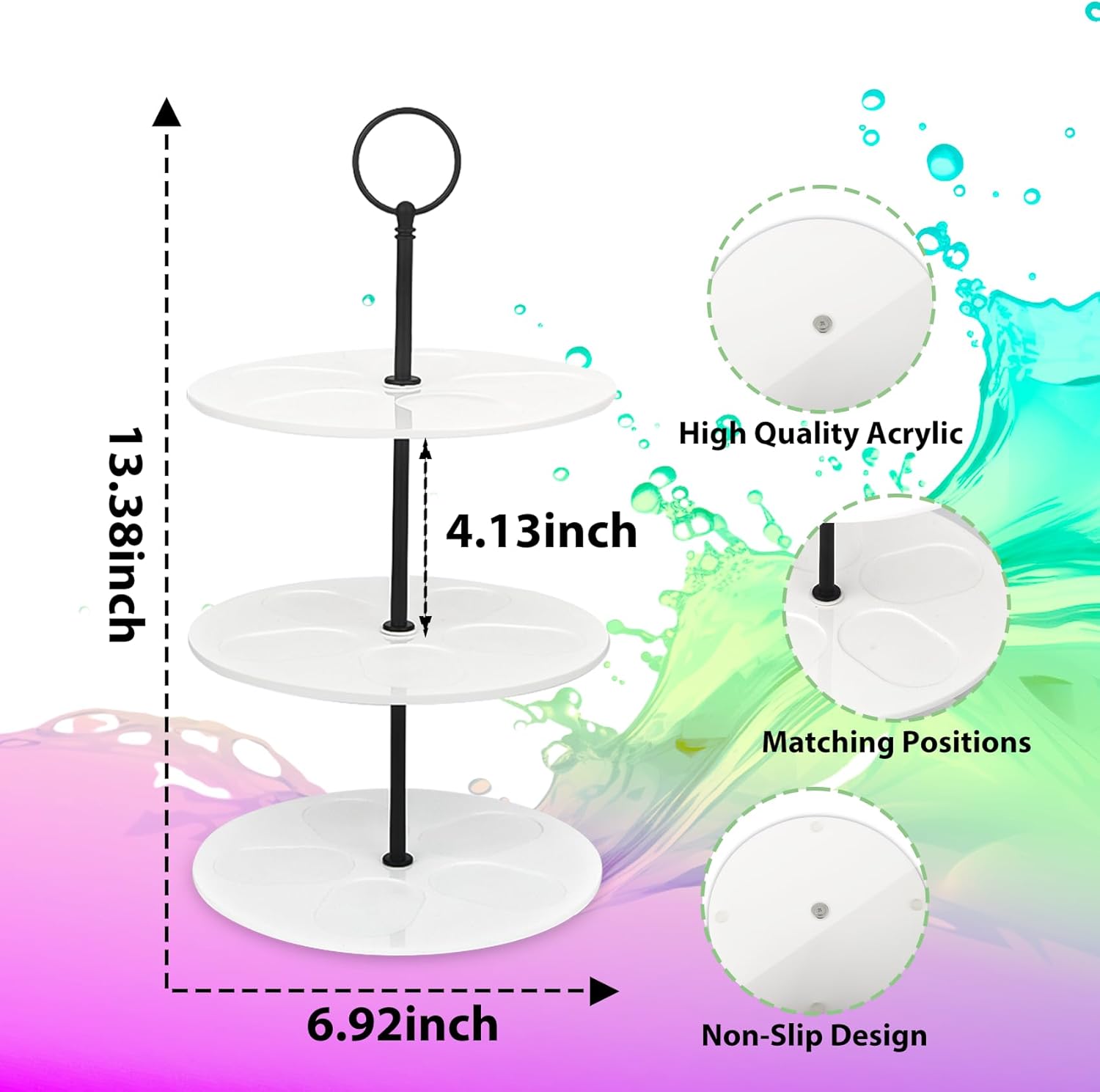 Pod Holder for Ninja Thirsti, 15-Flavor Storage Organizer for Thirsty Drink System, Water Flavoring (White) - Image 8