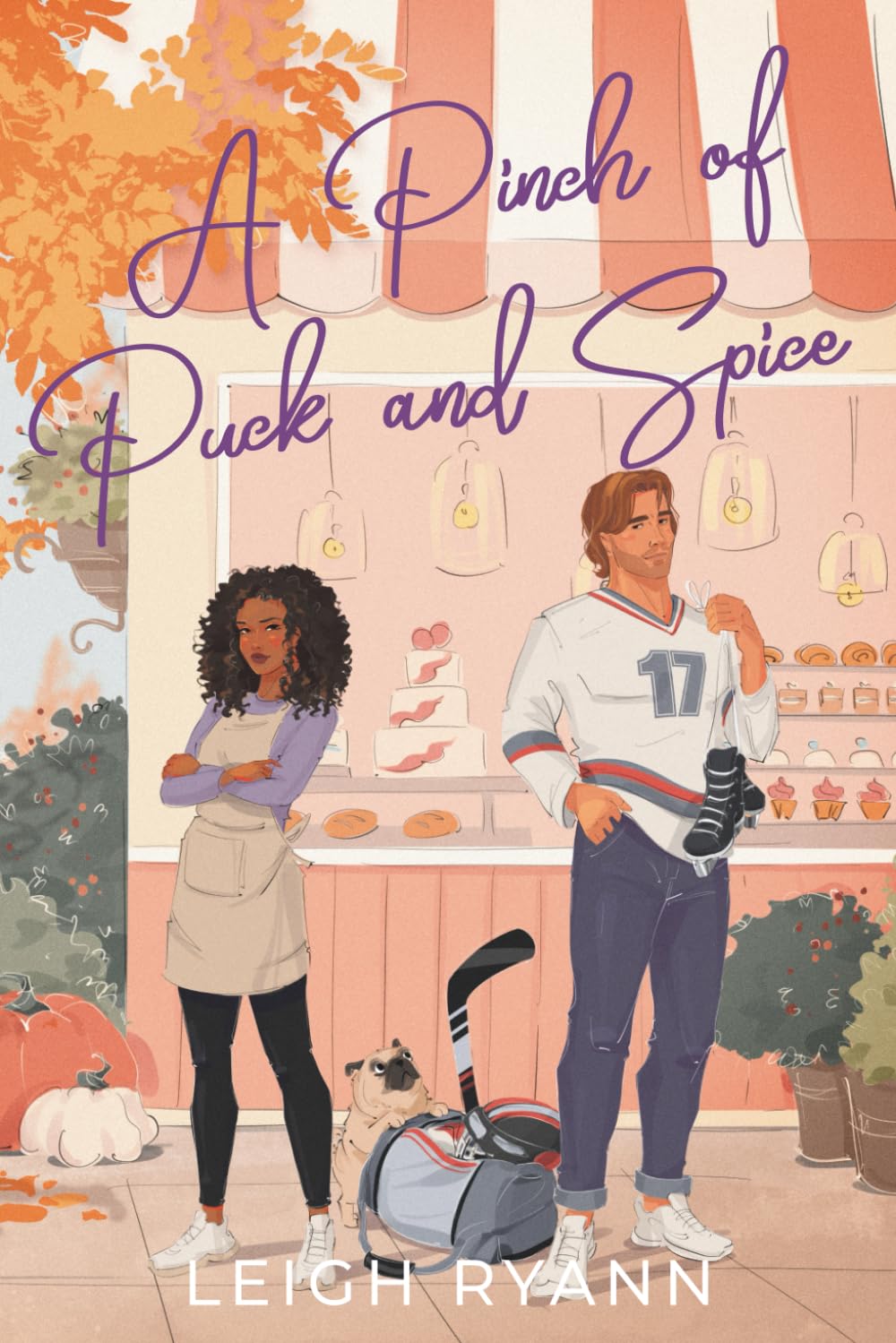 A Pinch Of Puck And Spice: A BWWM Enemies To Lovers, Hockey Romance (Sunflower Falls)