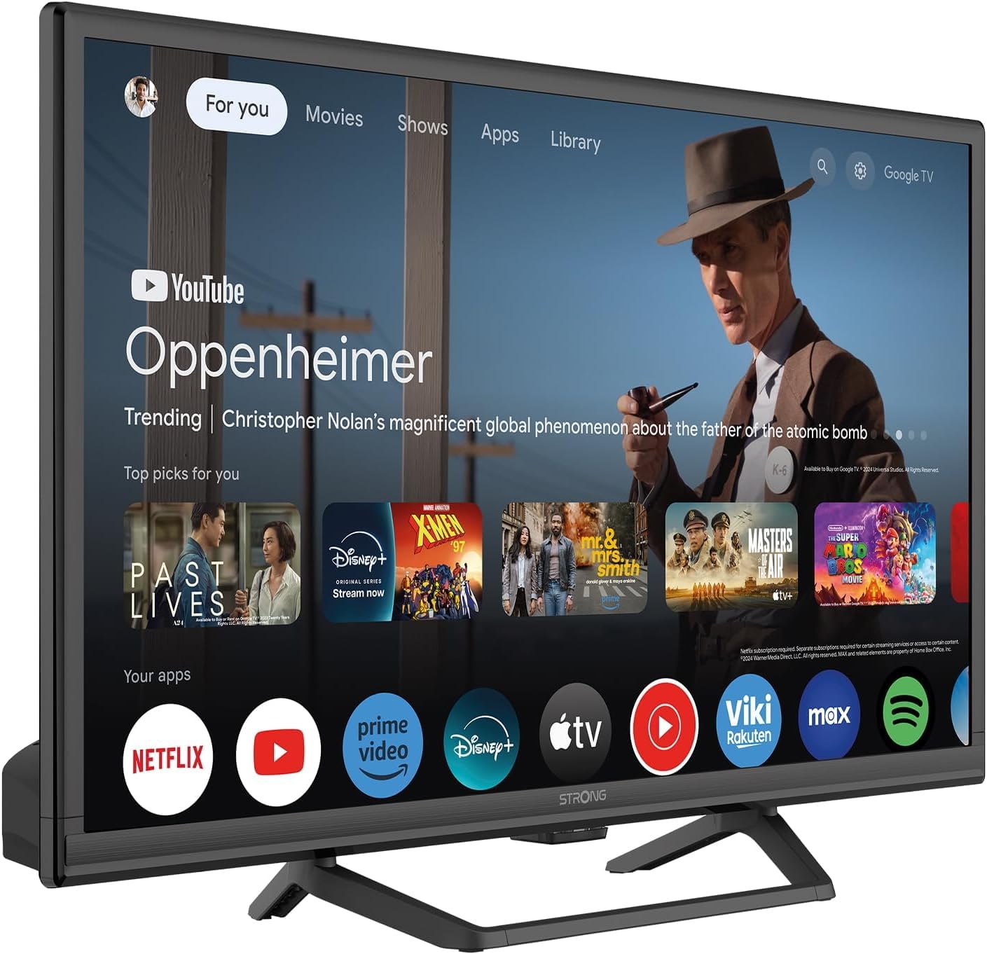 Strong LED-Fernseher SRT24HG4723C – 24 Zoll, HD mit Google TV
