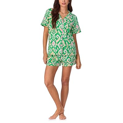 Bedhead PJs Short Sleeve Cotton Knit Boxer Pajama Set Women