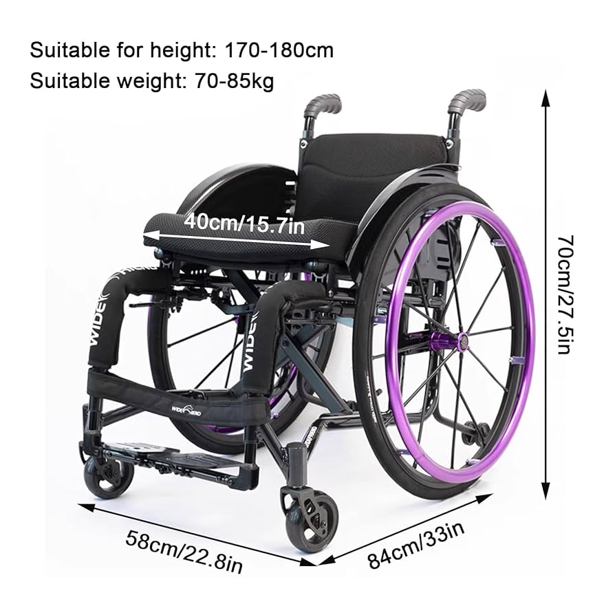 Amazon | 自走式スポーツ車椅子 折りたたみ式、多機能大人高齢者