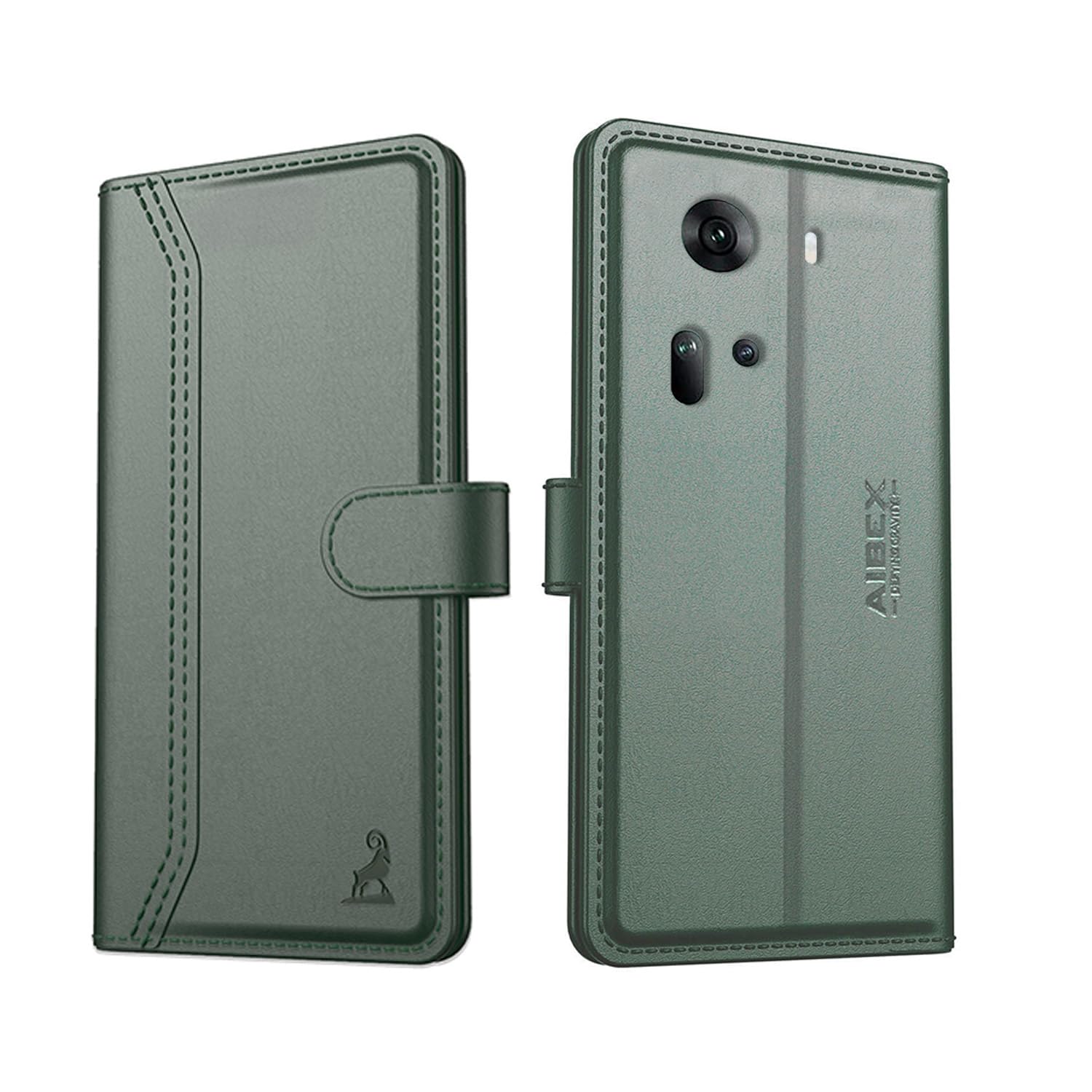 AIBEX ® Oppo Reno 11 5G Flip Cover Leather Finish | Inside TPU with Card Pockets | Wallet Stand | Complete Protection Flip Case Green (B0CTHNVW4D) Amazon Price History, Amazon Price Tracker