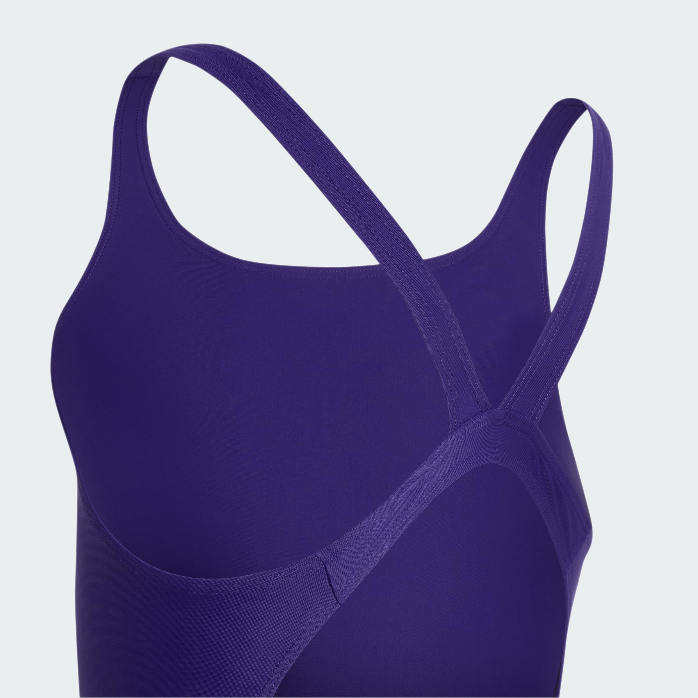 adidas Mädchen V-Back Swimsuit Kids Swimwear, Collegiate Purple, 4-5 Years