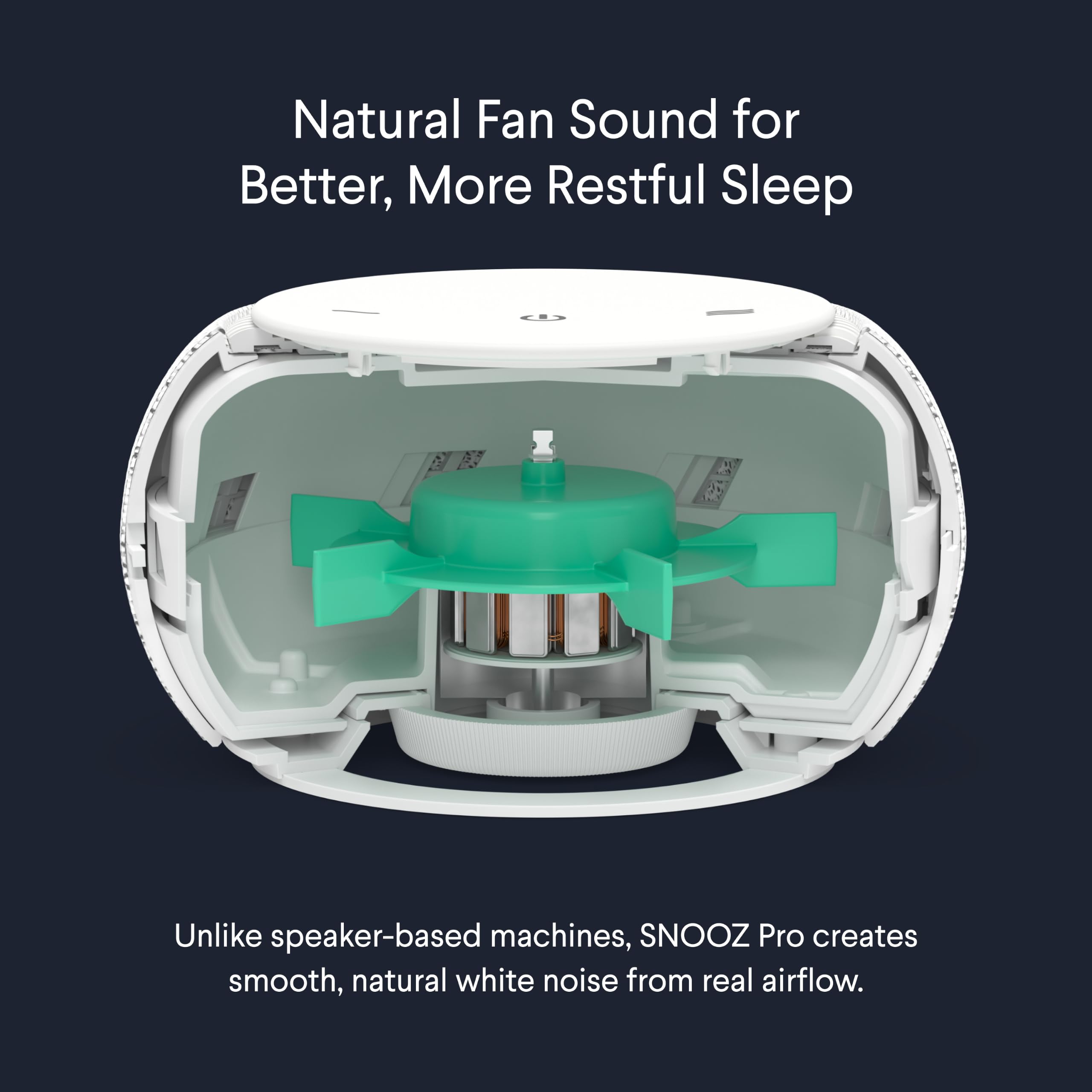 Amazon.com: SNOOZ Pro White Noise Sound Machine - Natural Fan