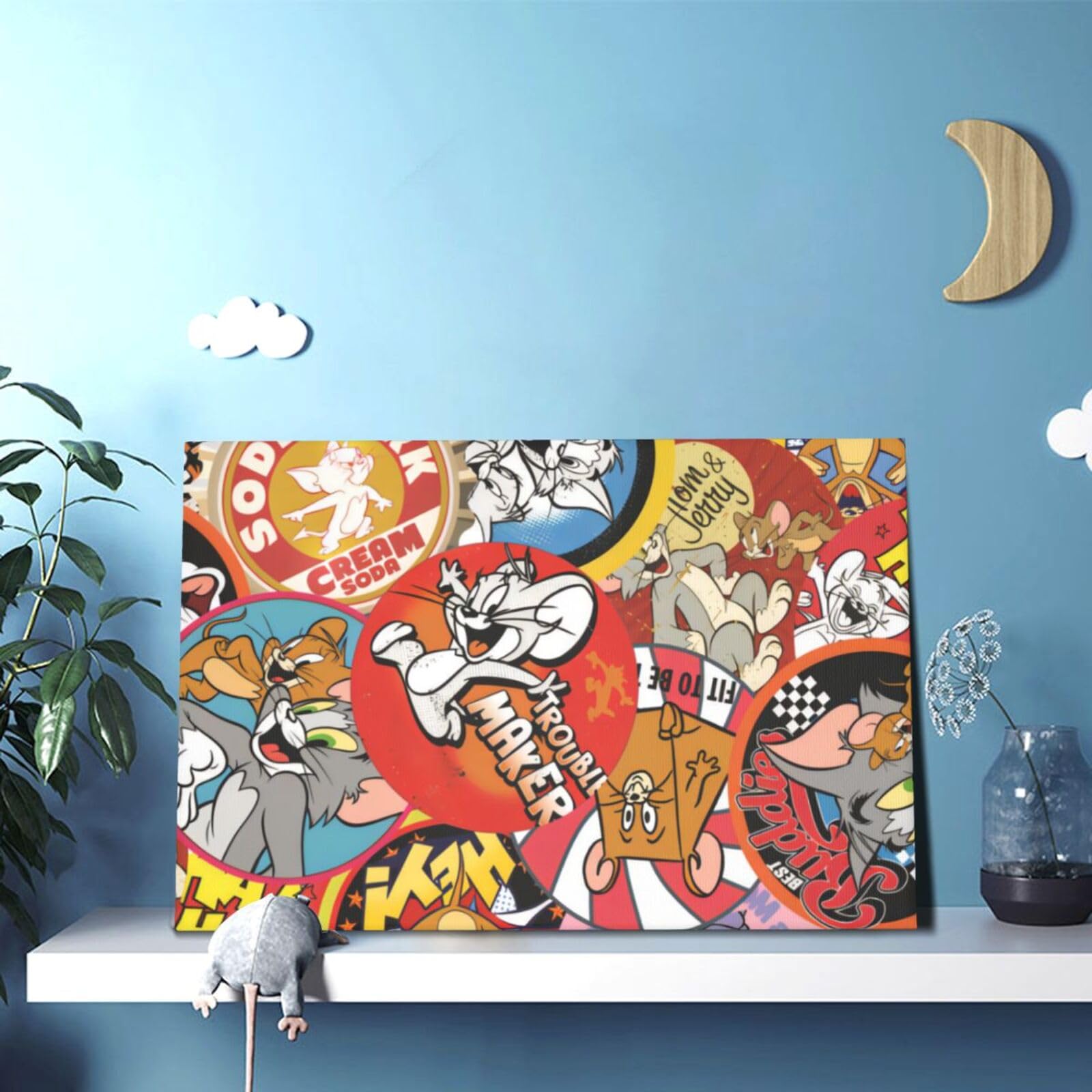 Amazon.co.jp: アートパネル トムとジェリー アートポスター アート