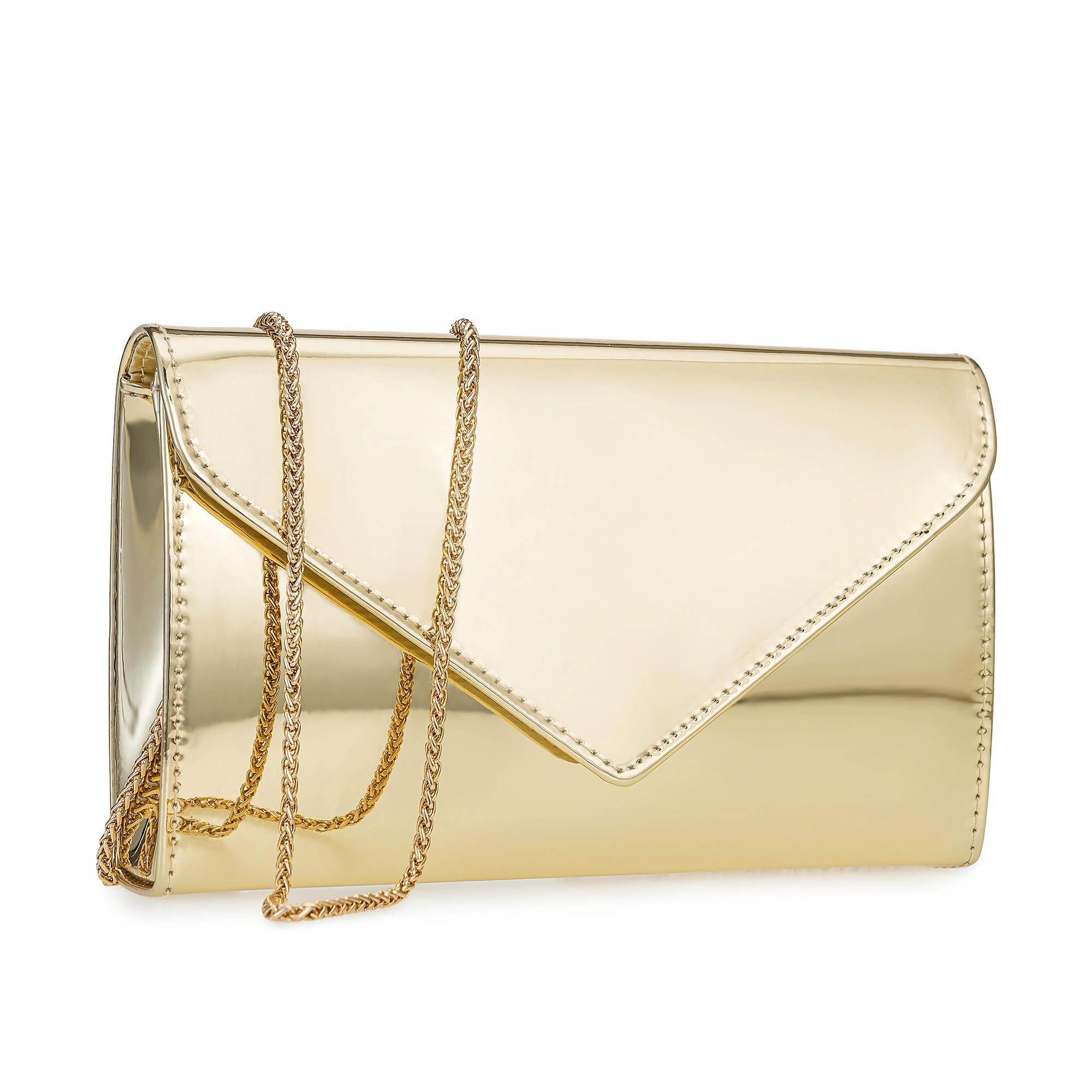 FLAIRFOLIO Womens Evening Handbags Patent, Cocktail Purses for Women Evening Party, Elegant Evening Clutch Purses for Women