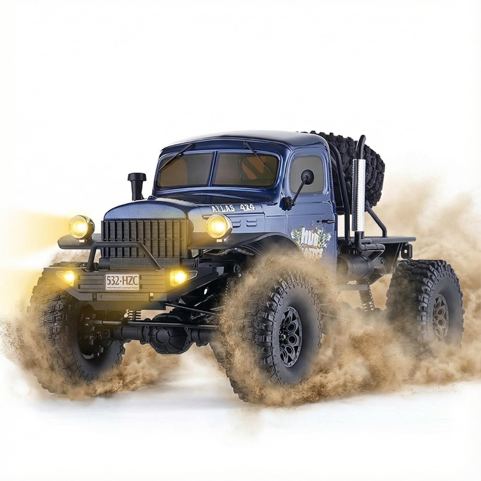 Amazon.com: Fms Rochobby 1/10 Atlas Ready Set RC Crawler RC Truck