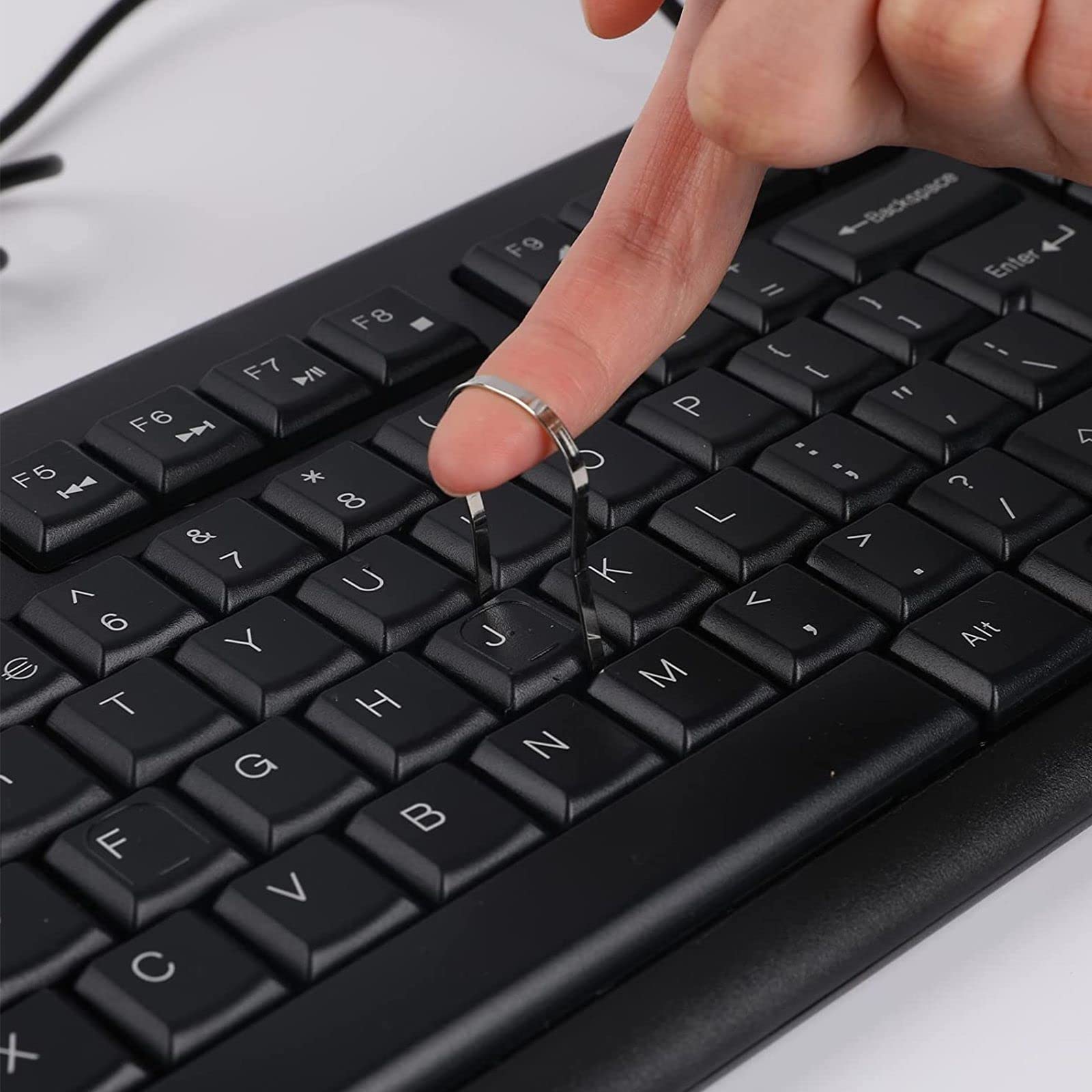 Kit De Nettoyage De Clavier 6 Ppièces, Brosse Clavier, Extracteur De Commutateur De Clé, Kit 'Extraction De Clavier avec Pince À Épiler, pour Claviers Mécaniques Rempla