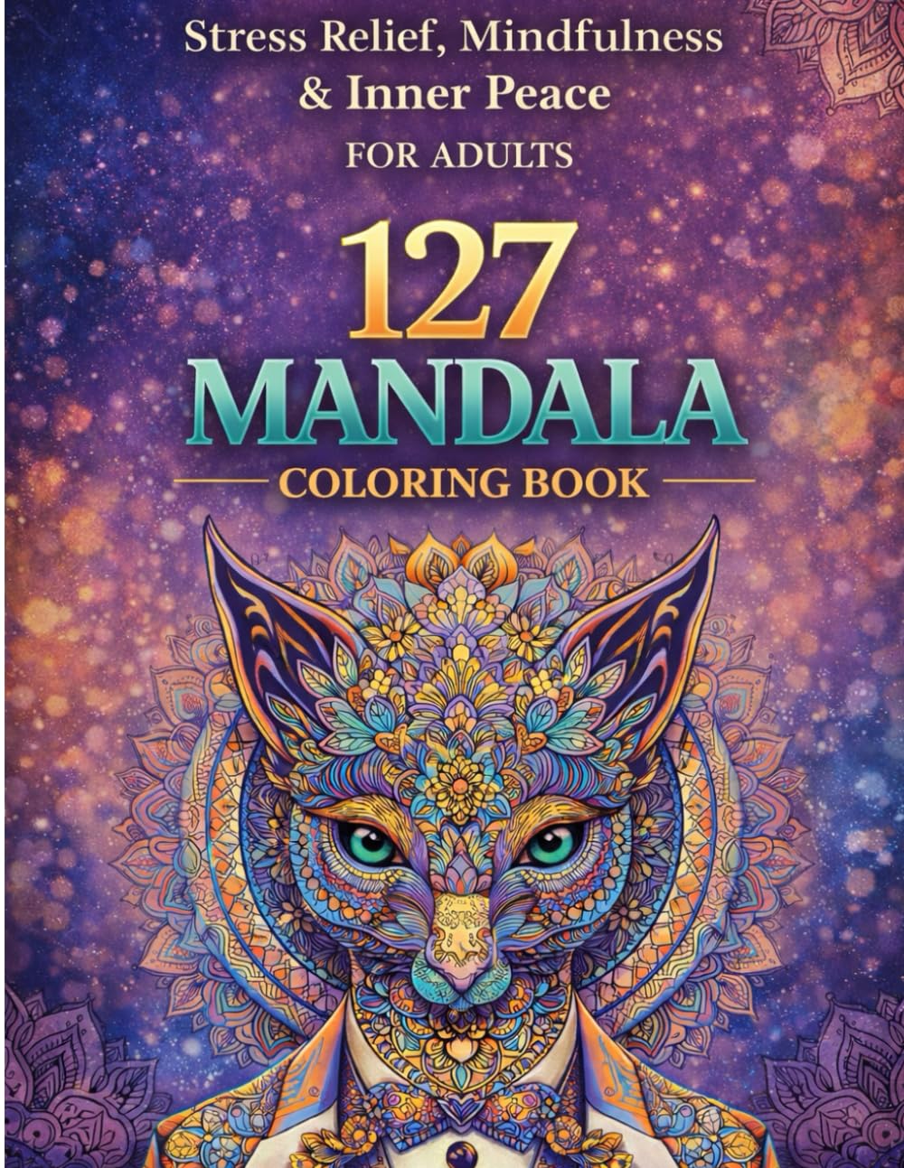127 mandala coloring book: stress relief ,mindfulness and inner peace for adults