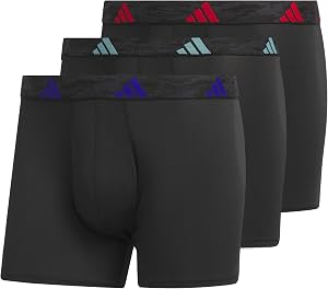 Calzoncillos de microfibra para hombre adidas, paquete de 3