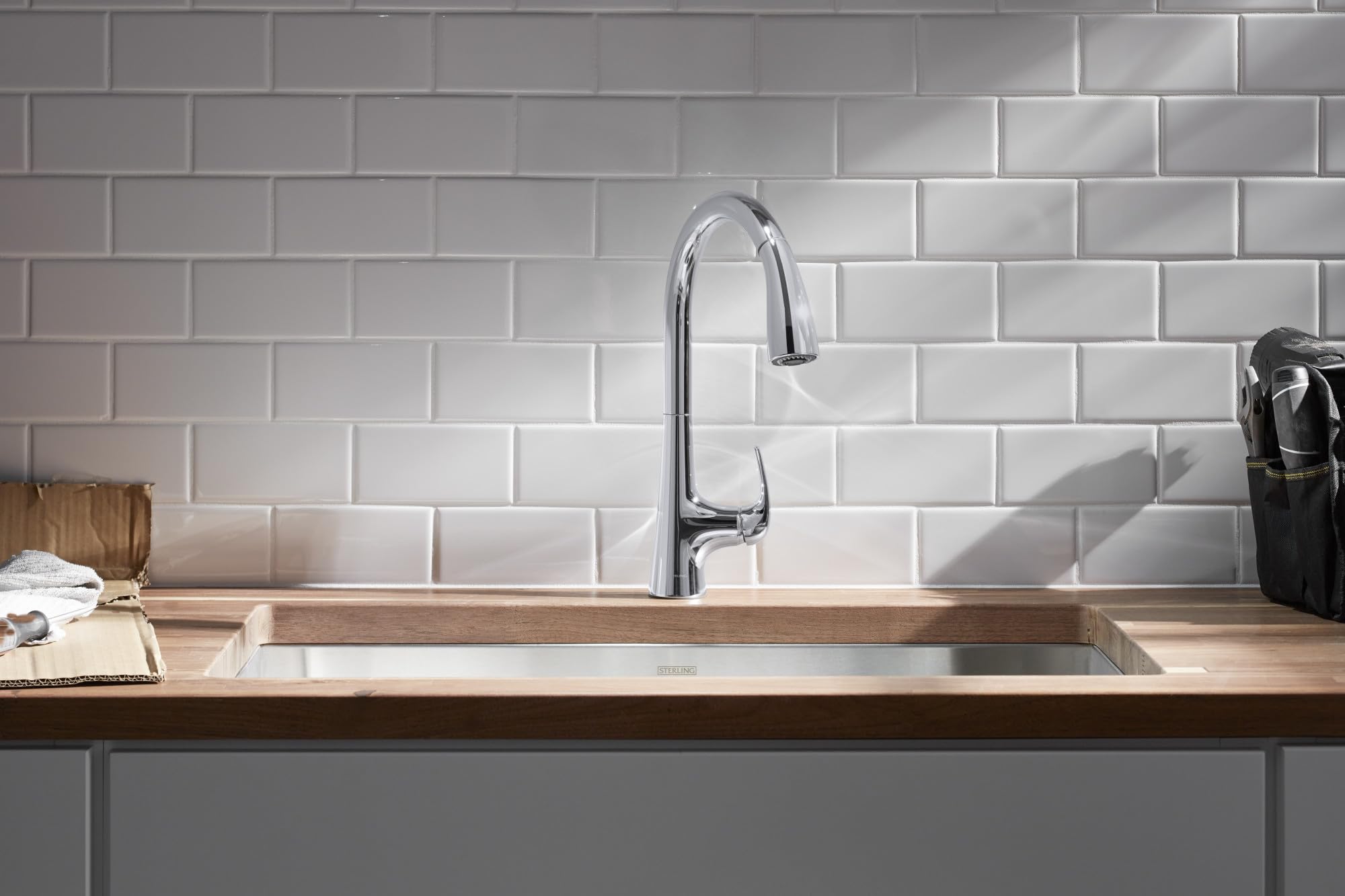 Sterling 24274-BL Medley Pull-Down Kitchen Faucet, 1.5 GPM, High 