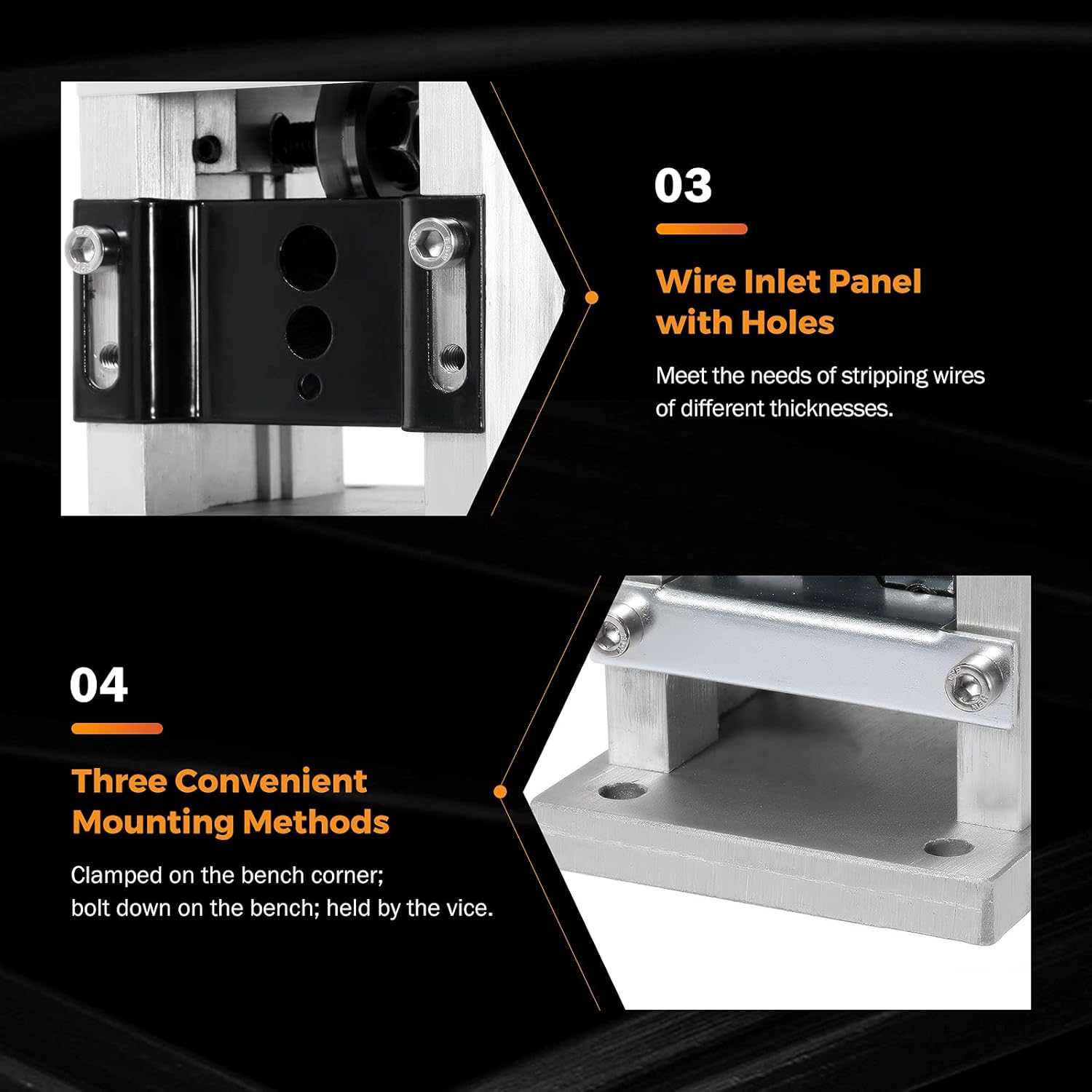 Tech Deals 🔥 BEAMNOVA Manual Wire Stripping Machine Hand Crank Stripper for Scrap Copper with Drill, Feeding Panel and Screws
