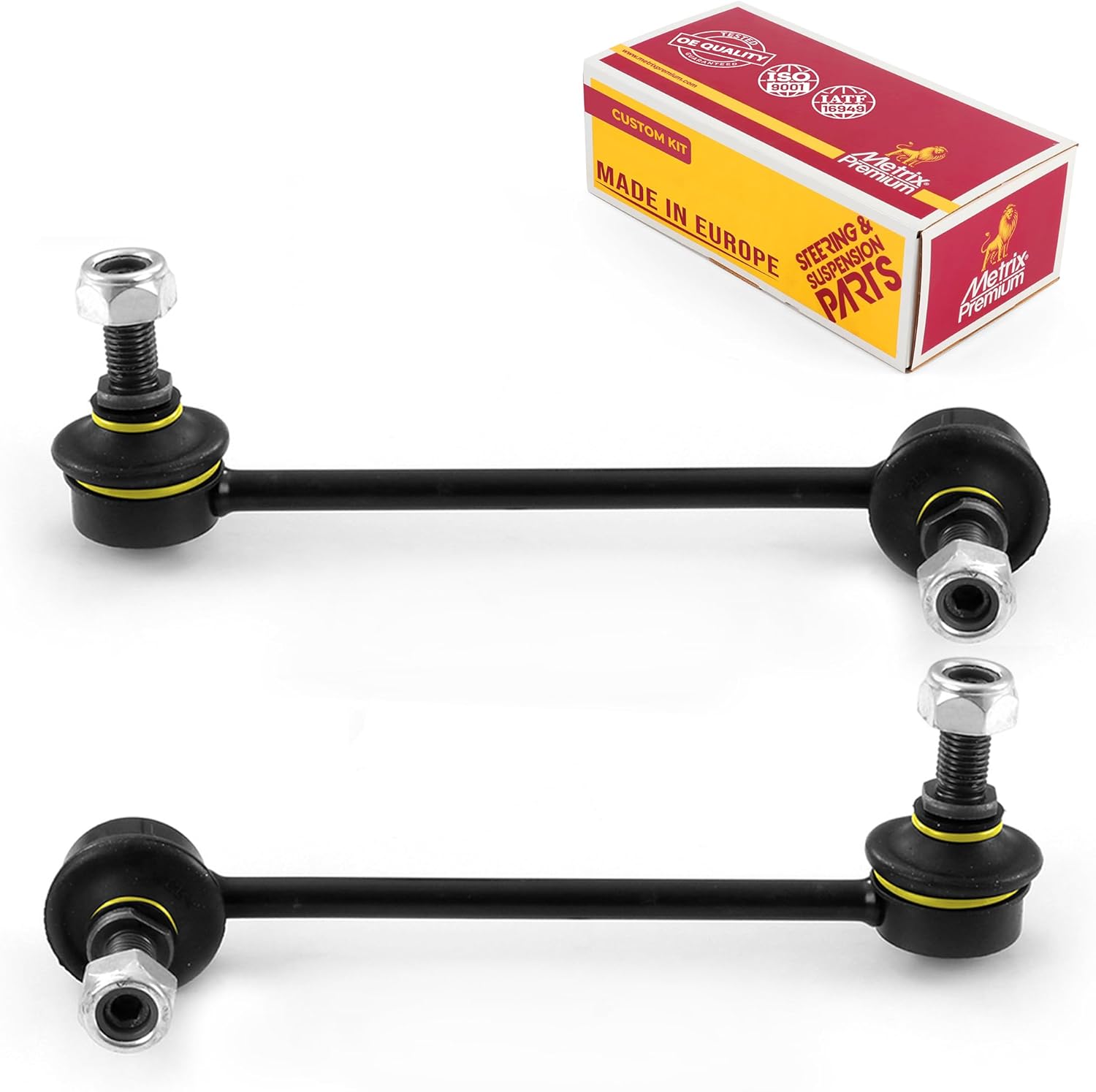 Metrix Premium Chassis Parts - Front Left & Right Sway Bar Stabilizer End Link Kit Fits 03-13 Mazda 6, 06-09 Ford Fusion, 06-09 Mercury Milan, Rear For 03-06 Mitsubishi Lancer AWD, K80251, K80250