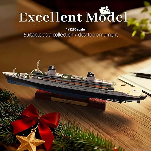 Vista 18 de 1/1250 RMS Titanic Crucero Modelo clásico de aleación de metal fundido a presión Modelo legendario crucero británico con soporte de exhibición