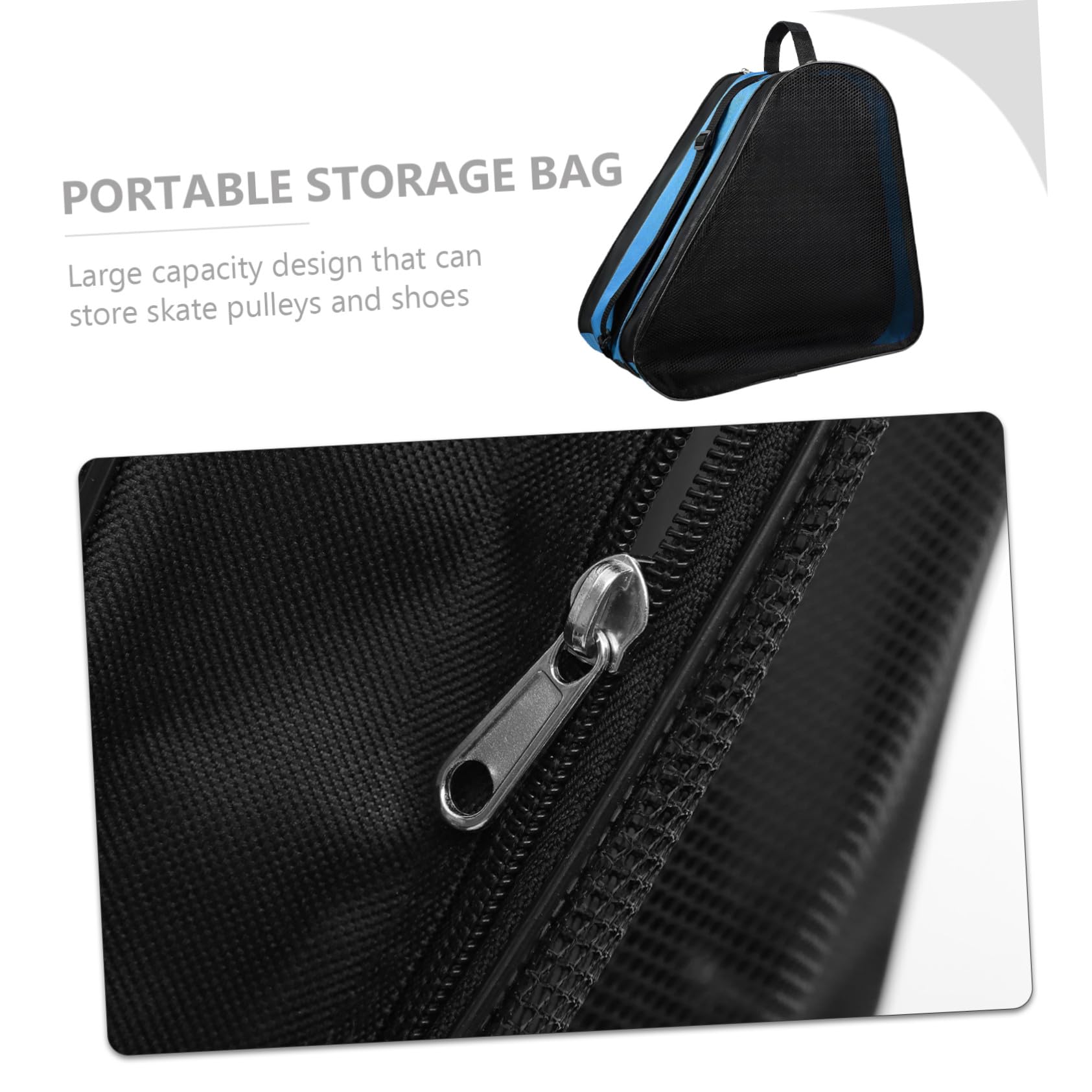 Hemobllo Borsa Porta Pattini Rotelle e Ghiaccio 2 Unitá Oxford Resistente per Trasporto e Uso All'aperto Design Semplice e Stile alla Moda