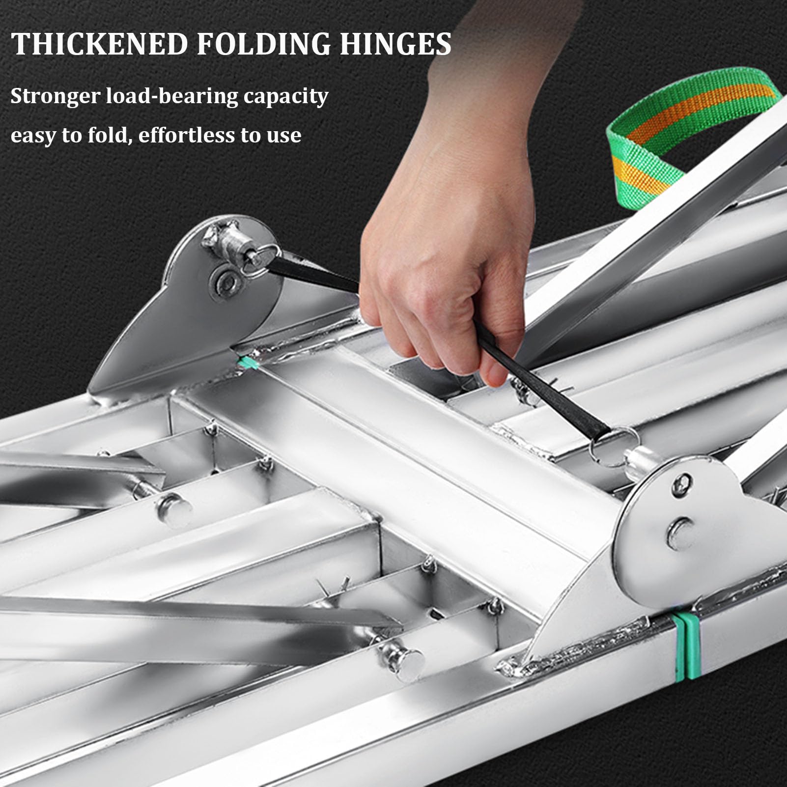 Plataforma de trabajo de altura ajustable para equipos de andamios, Escalera y taburete de torre de andamio plegable multiusos portátil Escalera de tijera de aluminio y taburete pintar paneles de ye