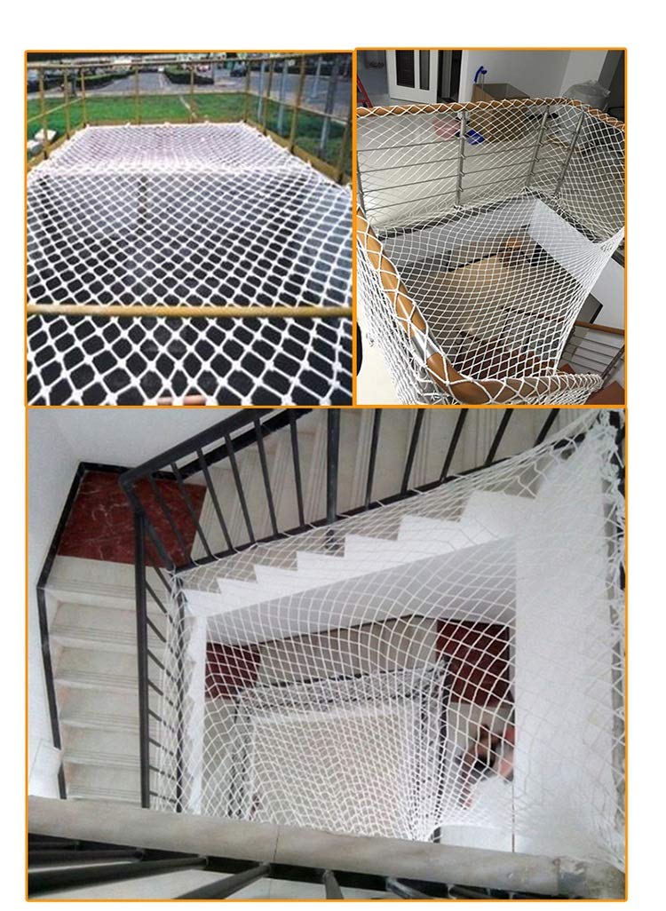 Balkonnetz für Katzen Katzengitter Balkon Netz Anti-Fall Schützende Netting Zaun Katze Sicherheit Netze für Balkon Fenster Treppe (Color : Weiß, Size : 3mx6m)