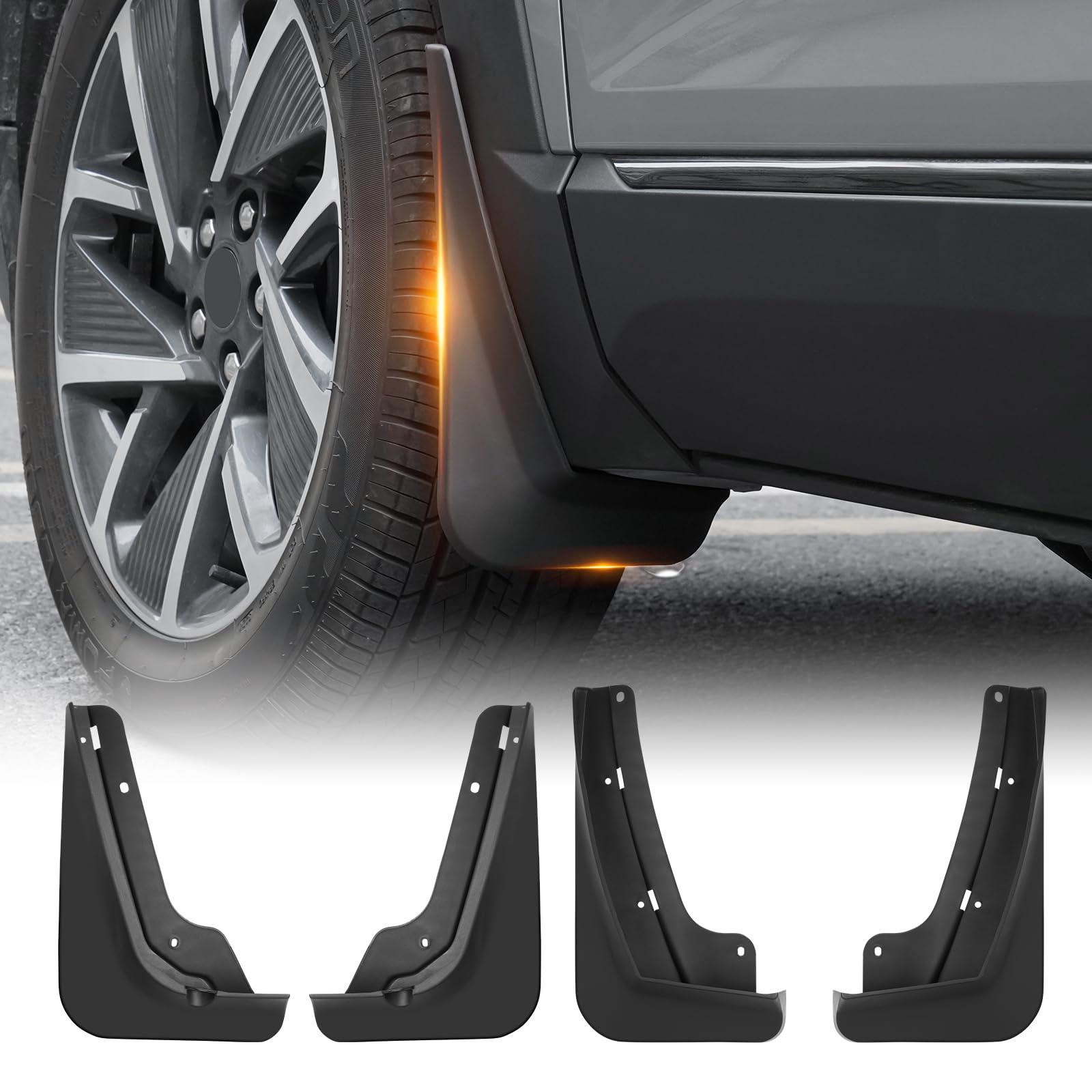 Sunsdrew Mud Flaps for 2025 2026 Chevrolet Equinox,All Weather Guard Splash Equinox Guards Mudguards,No-Drill 4PCS Chevy Equinox Fender Flares