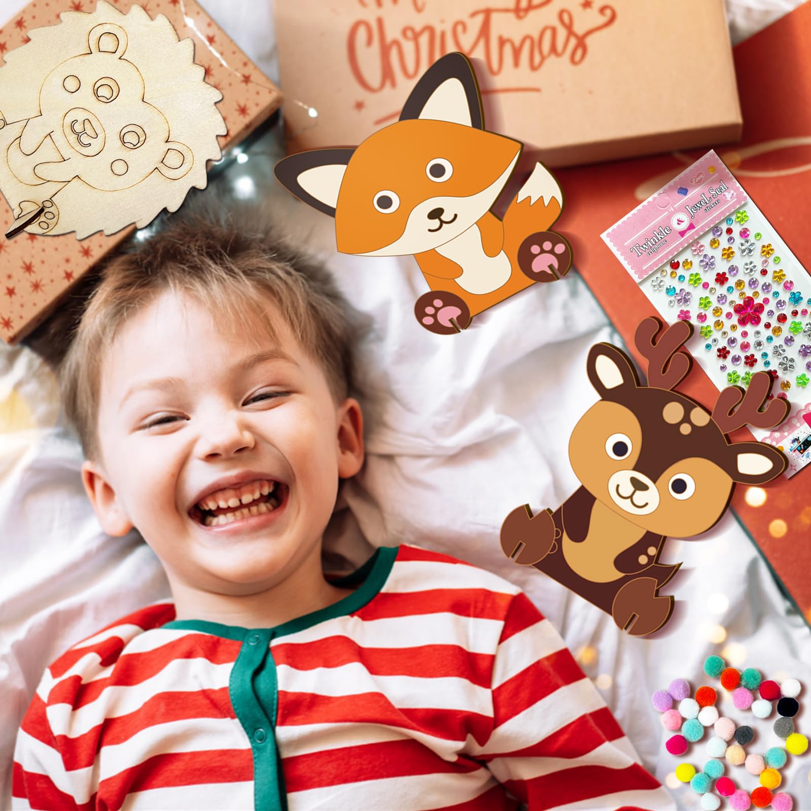 Set Creativo Fai-Da-Te Autunnale Per Bambini | 12 Ricci In EVA Con Adesivi E Nastri | Attività Manuale